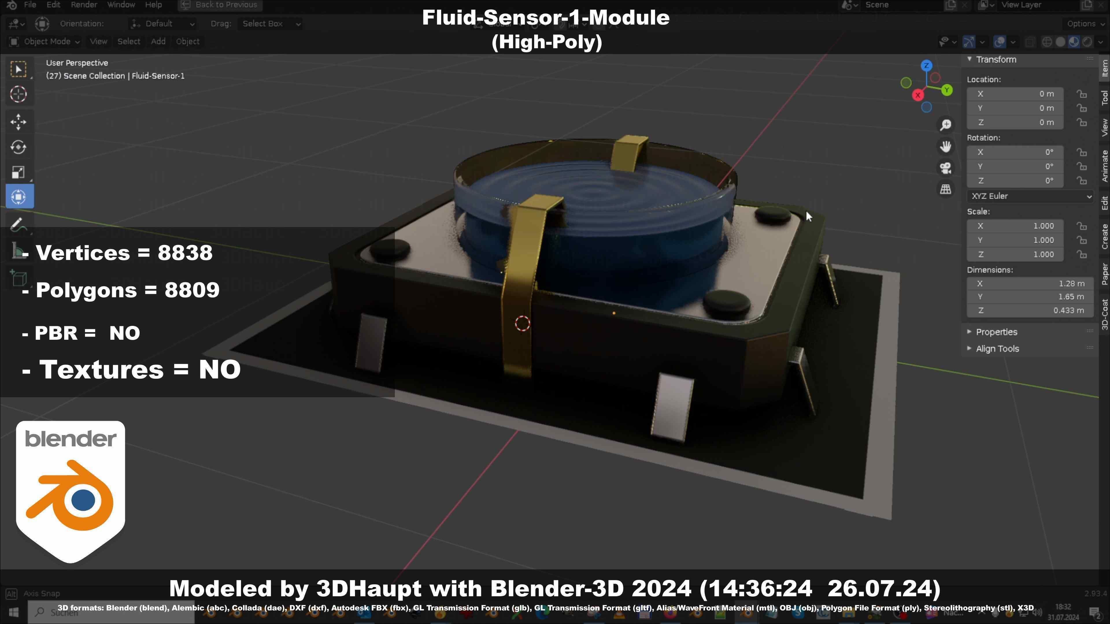 Fluid-Sensor-1-Module 3D model_108