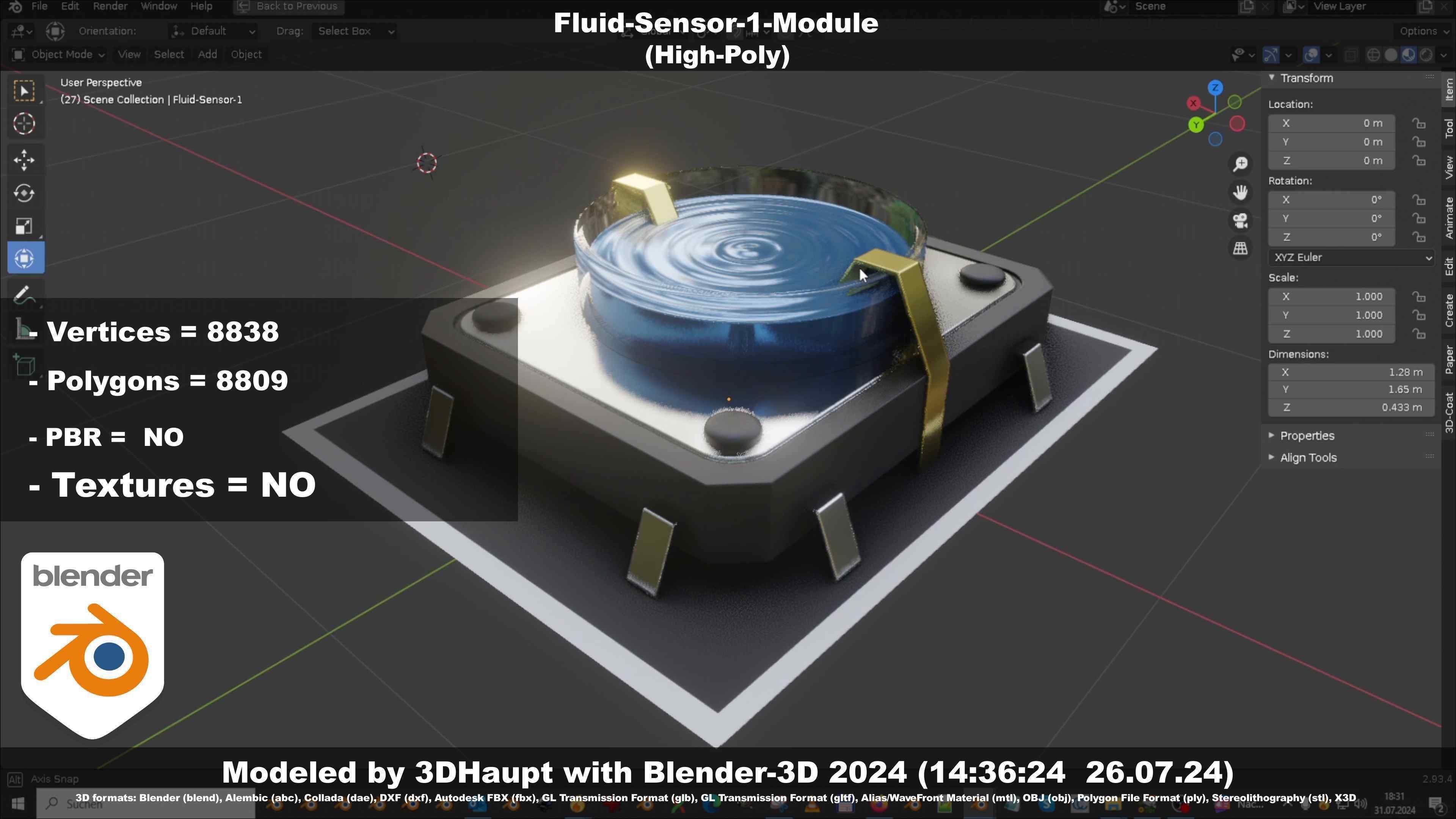 Fluid-Sensor-1-Module 3D model_30