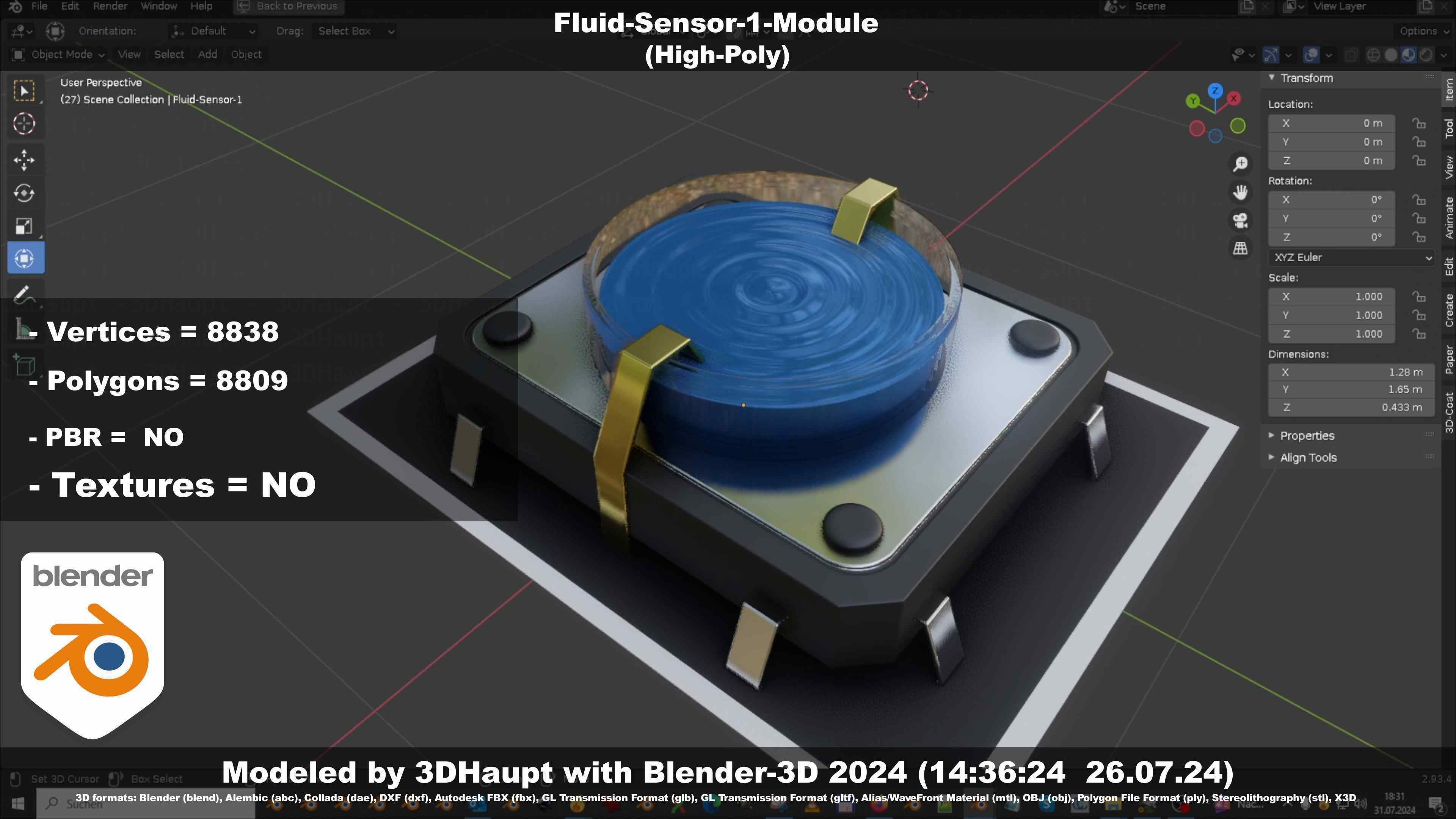 Fluid-Sensor-1-Module 3D model_95