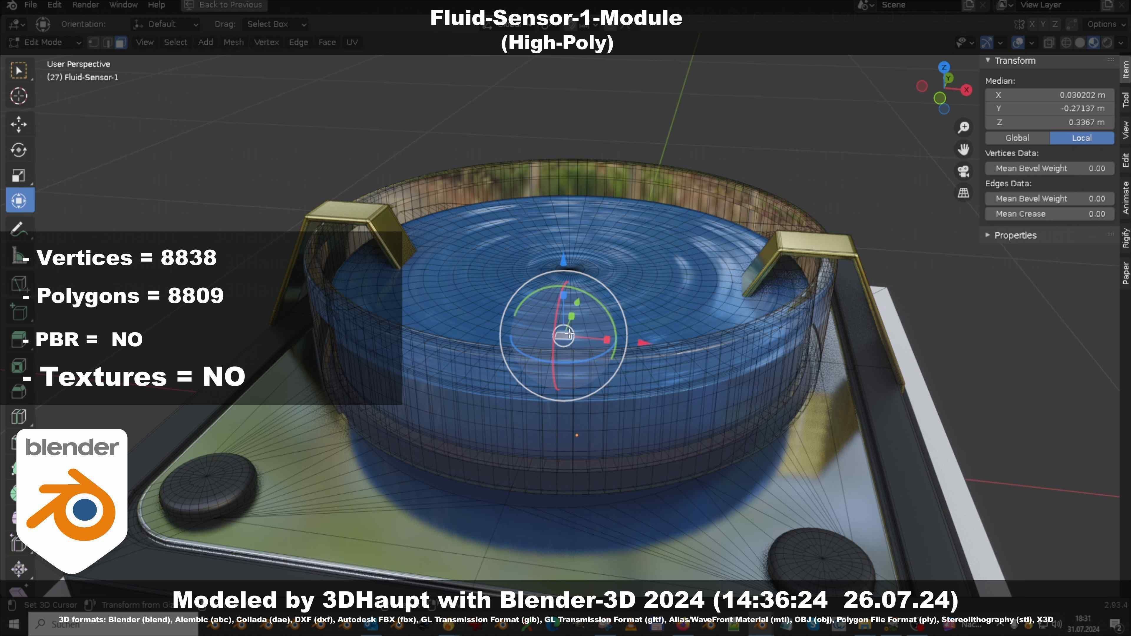 Fluid-Sensor-1-Module 3D model_98