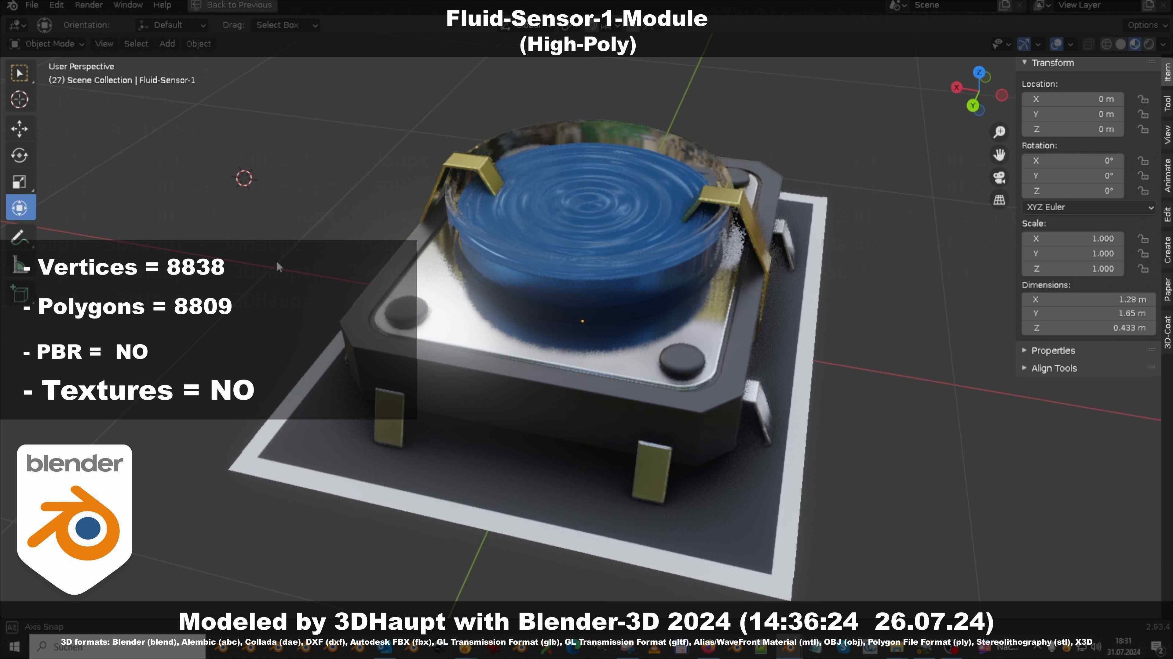 Fluid-Sensor-1-Module 3D model_33