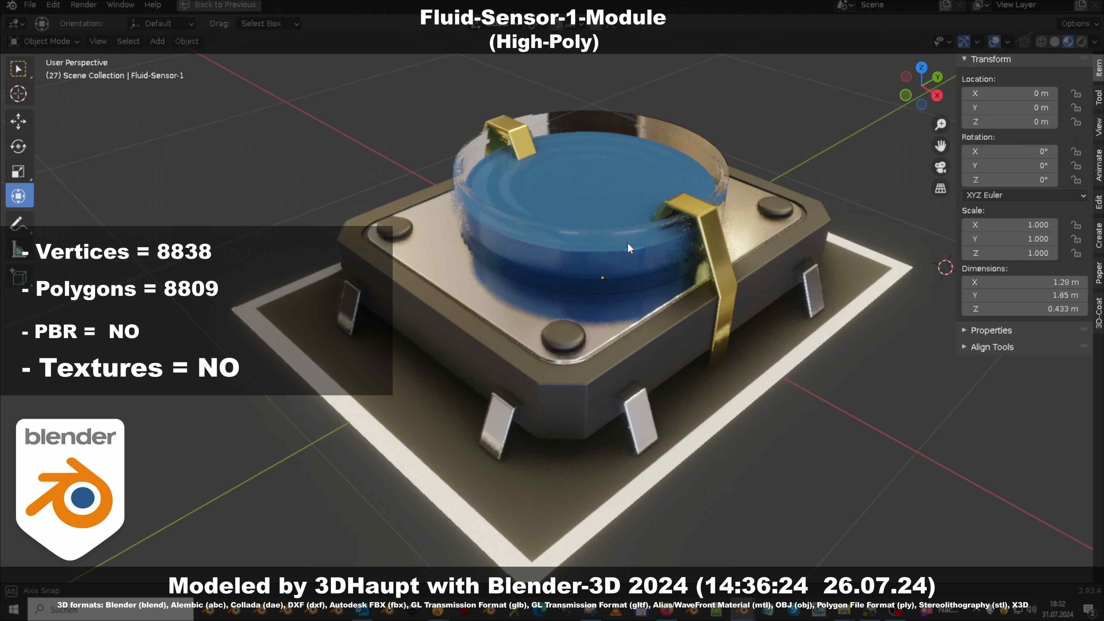 Fluid-Sensor-1-Module 3D model_11