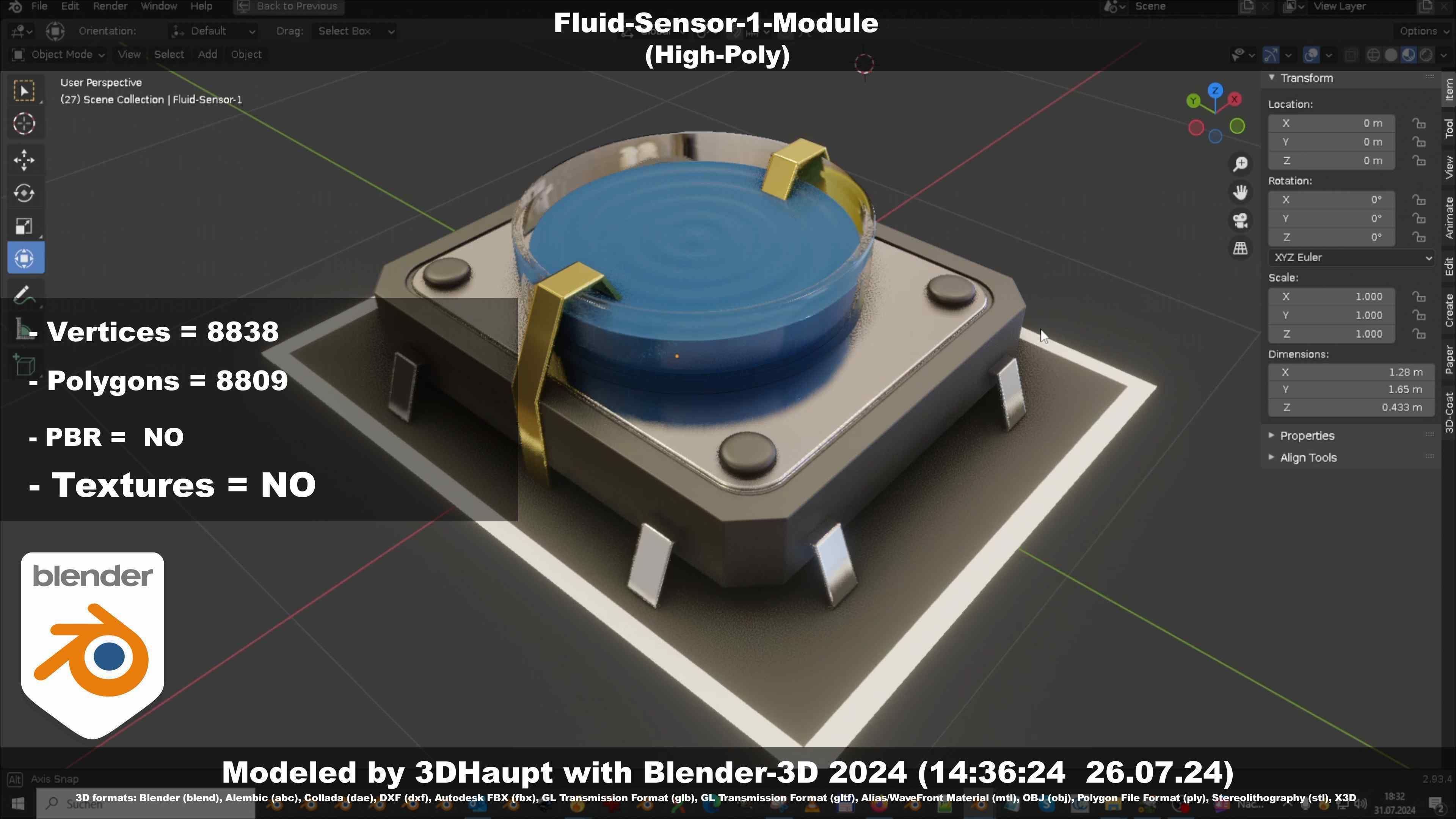Fluid-Sensor-1-Module 3D model_13