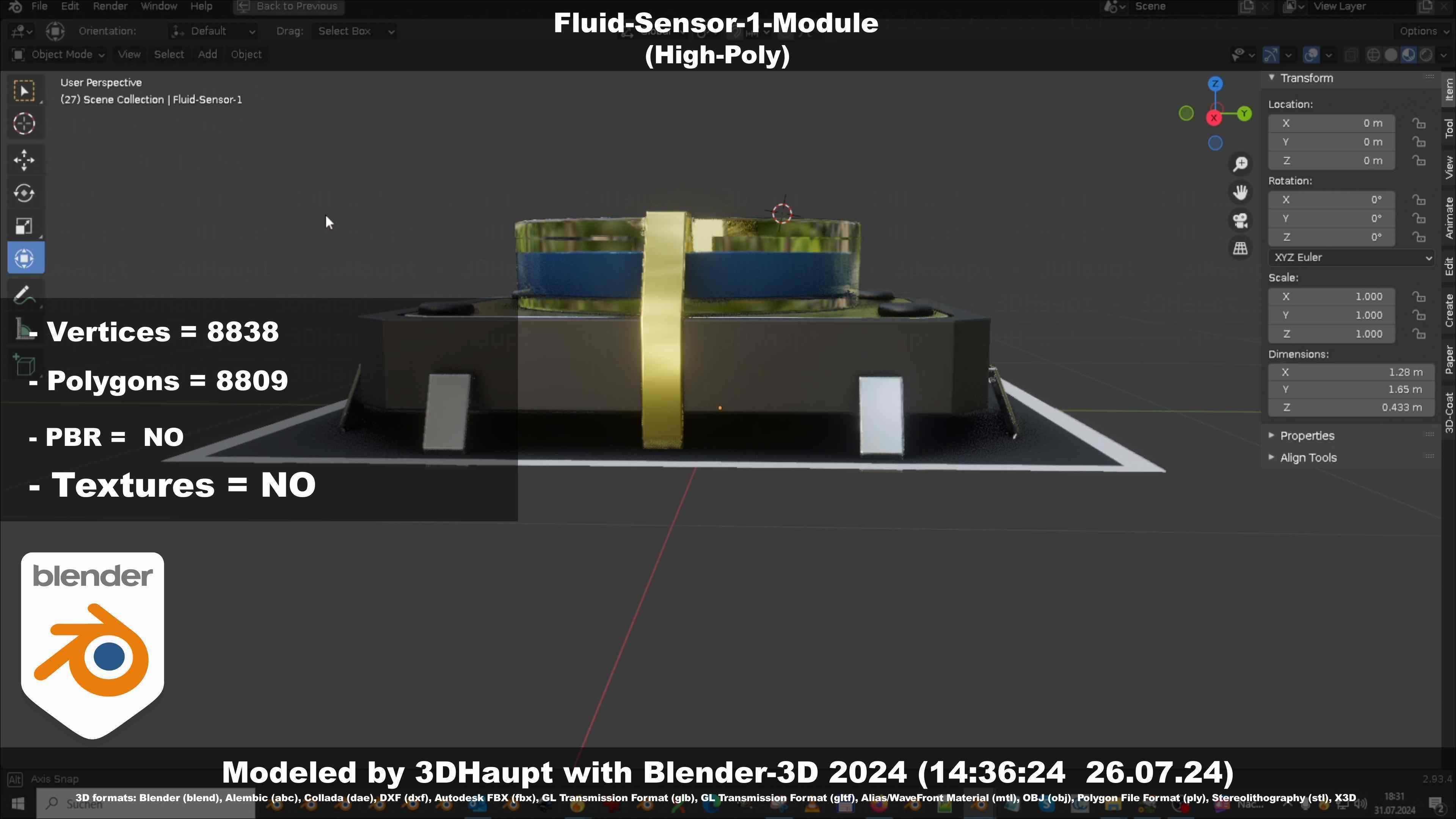 Fluid-Sensor-1-Module 3D model_135