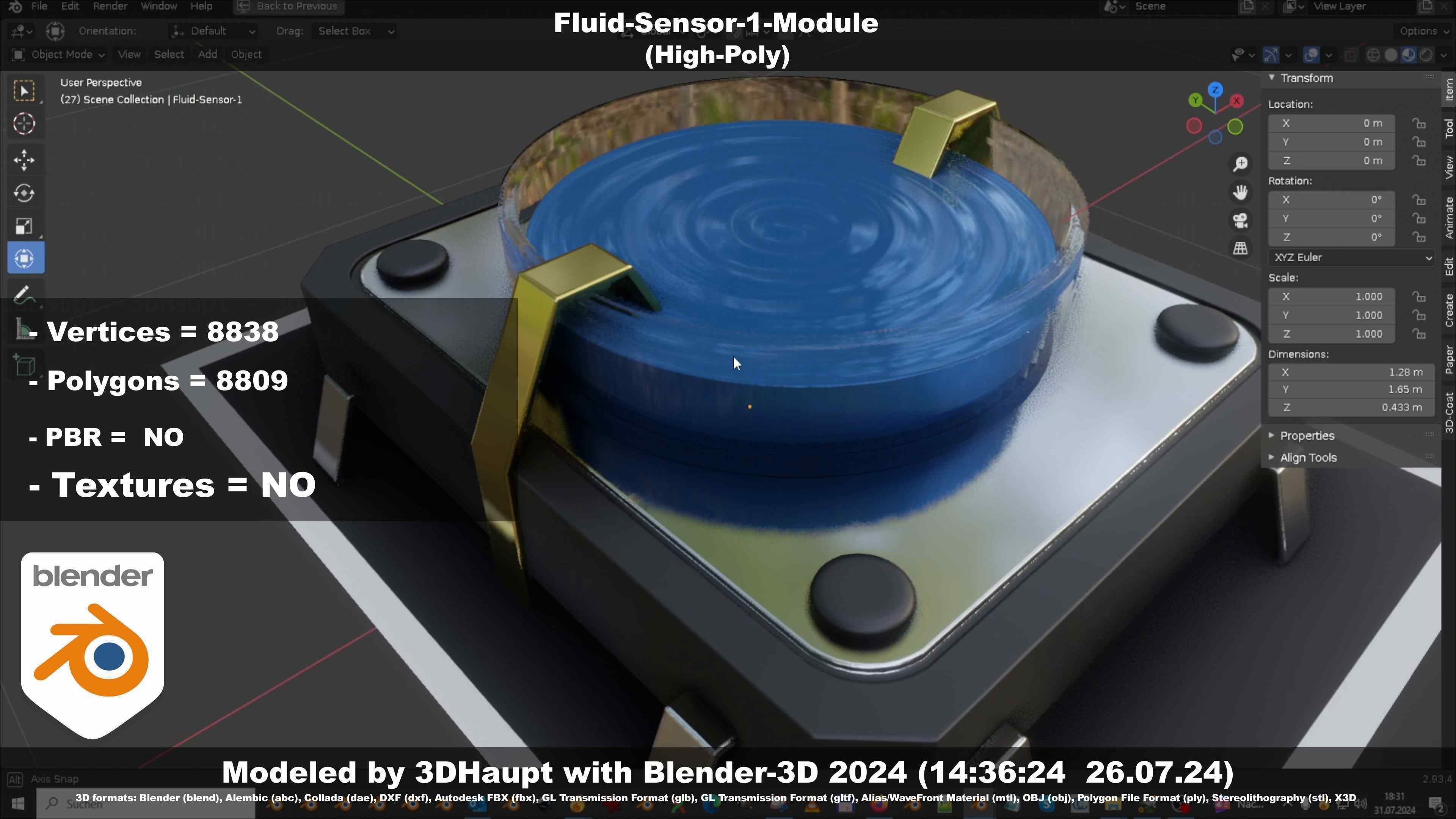 Fluid-Sensor-1-Module 3D model_12
