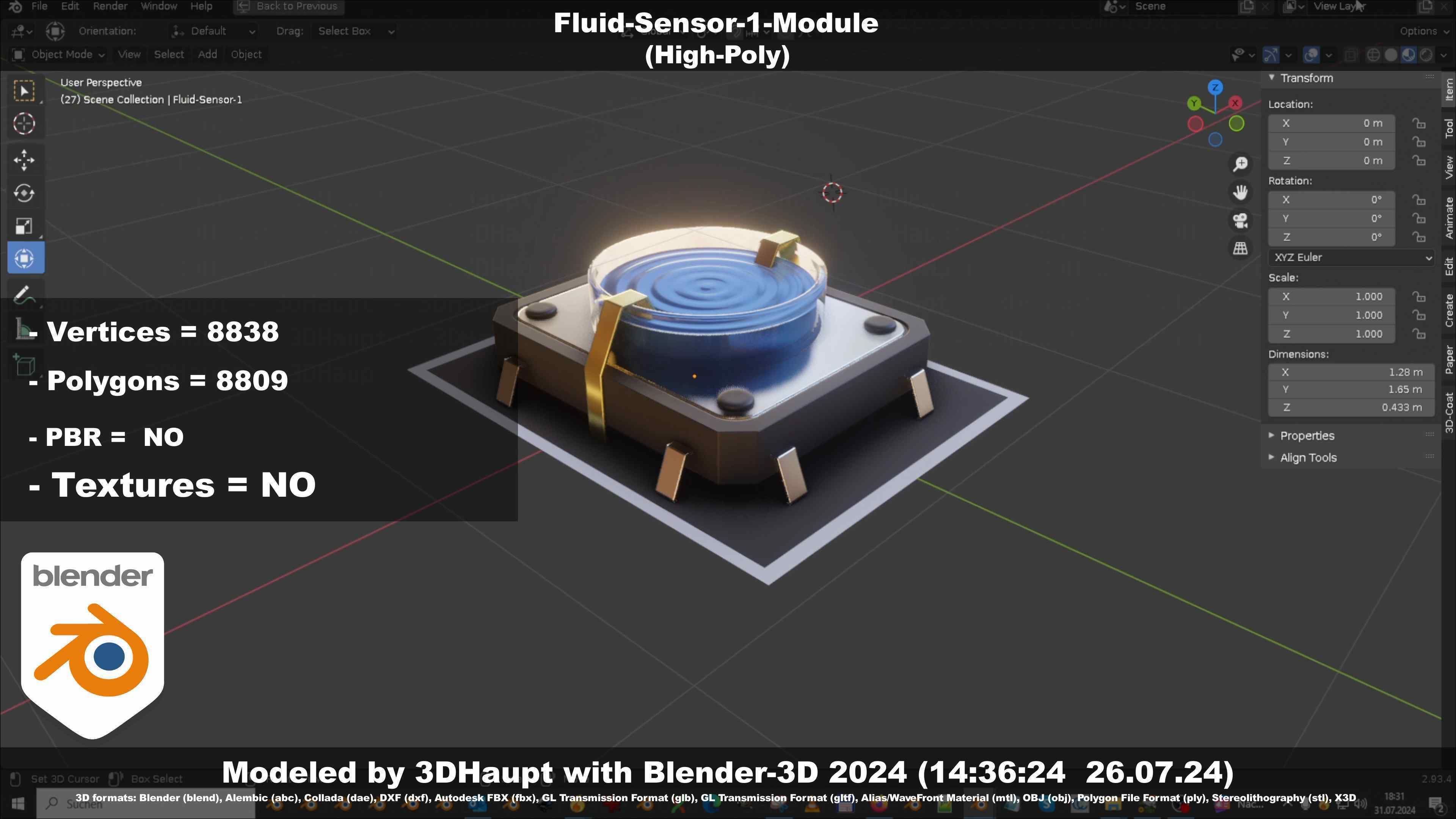 Fluid-Sensor-1-Module 3D model_8