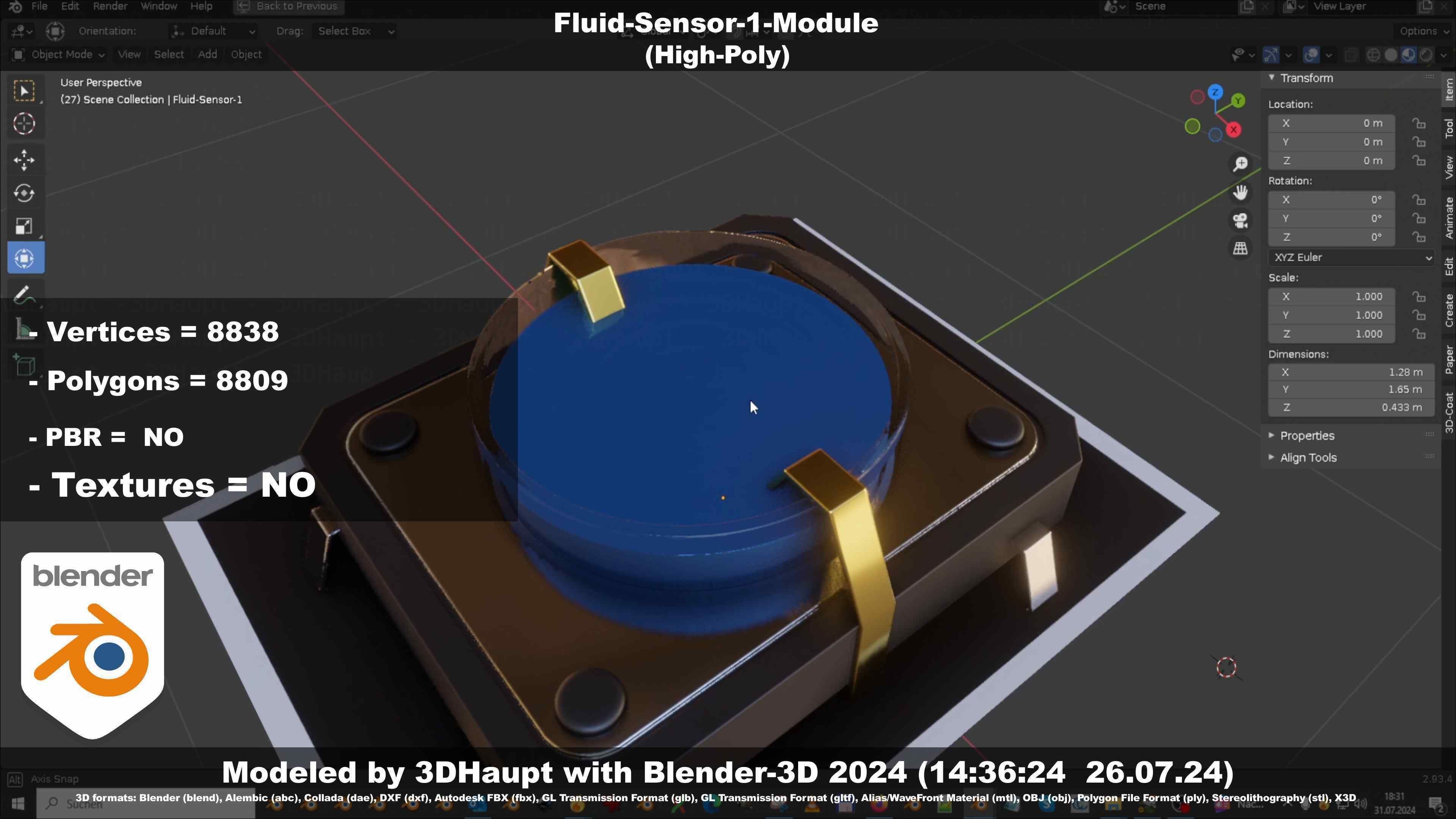 Fluid-Sensor-1-Module 3D model_5