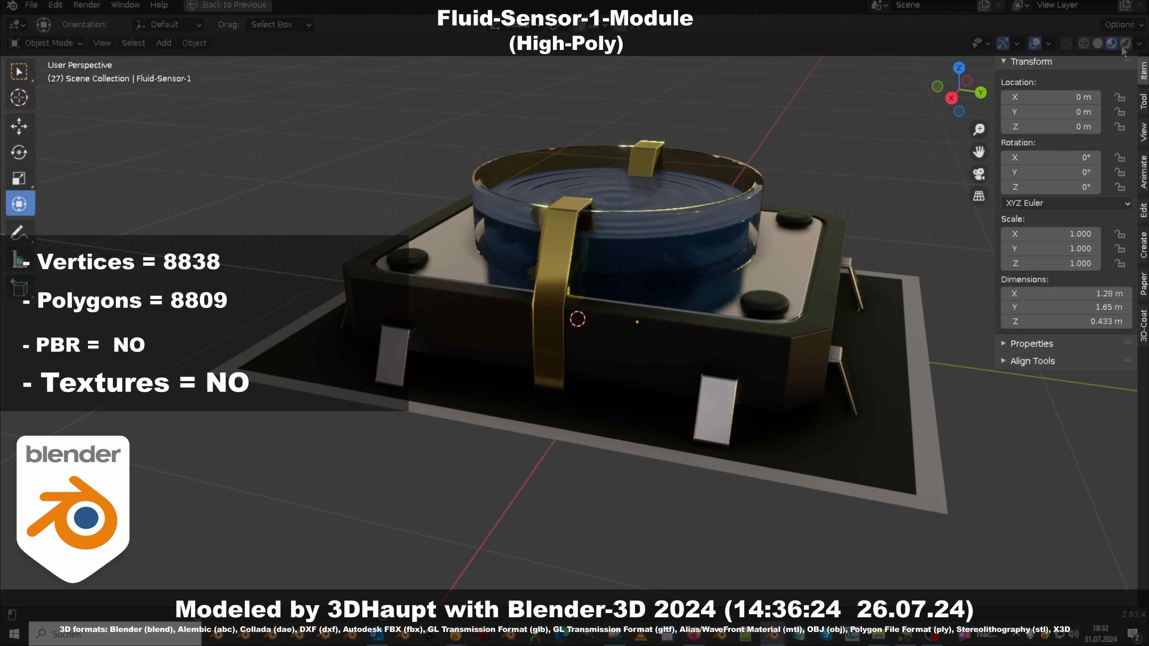 Fluid-Sensor-1-Module 3D model_109