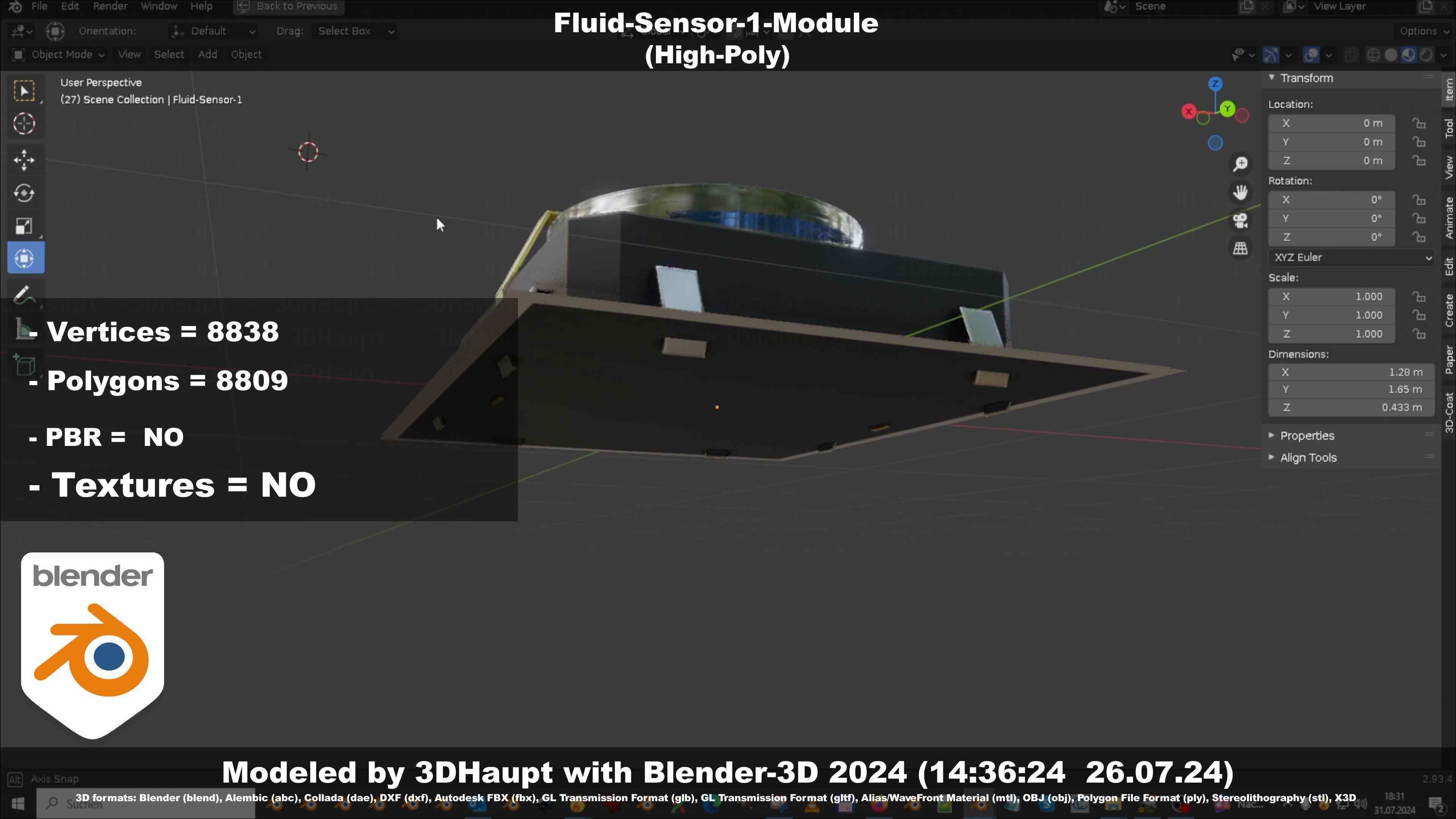 Fluid-Sensor-1-Module 3D model_136