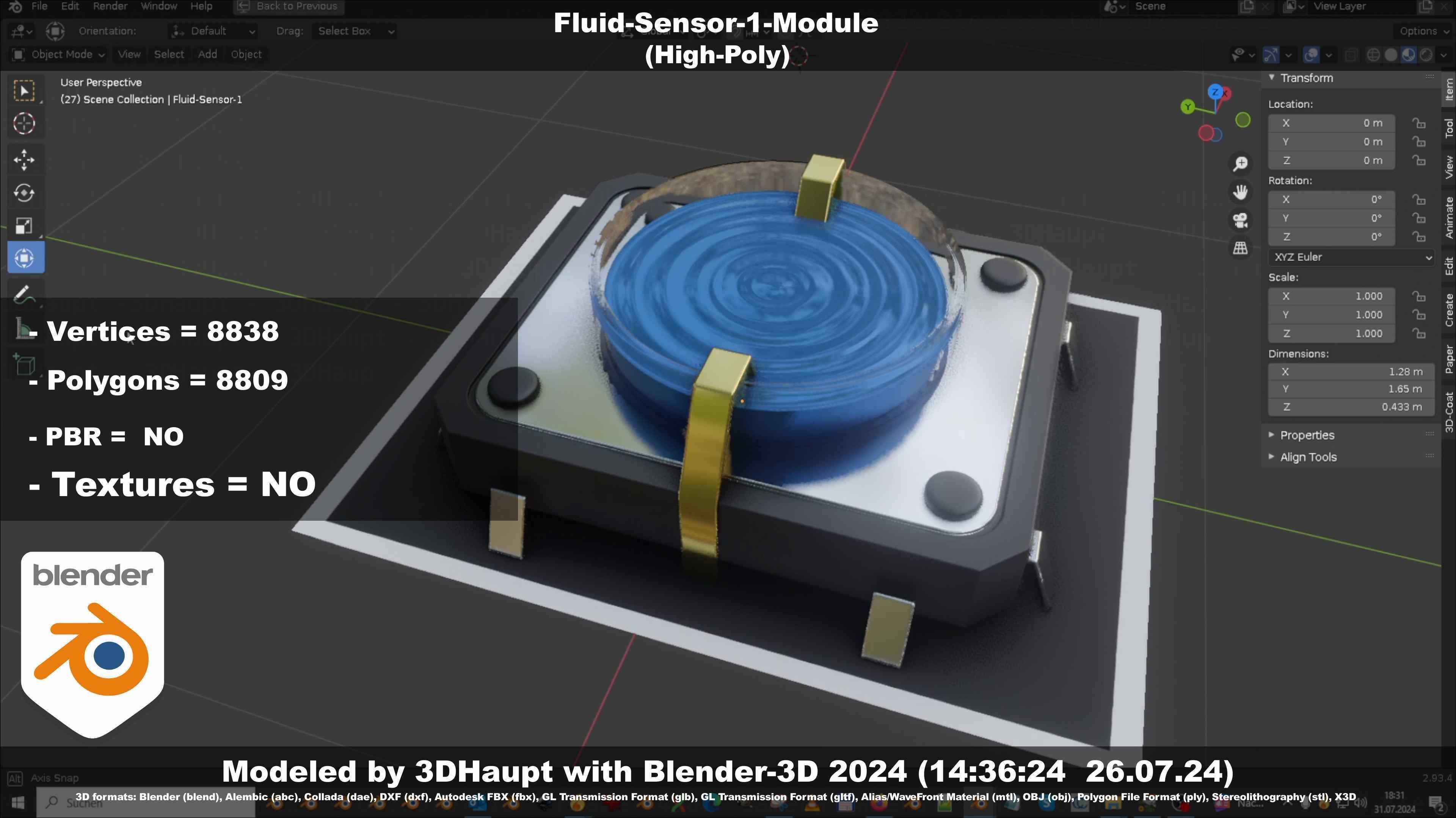 Fluid-Sensor-1-Module 3D model_1
