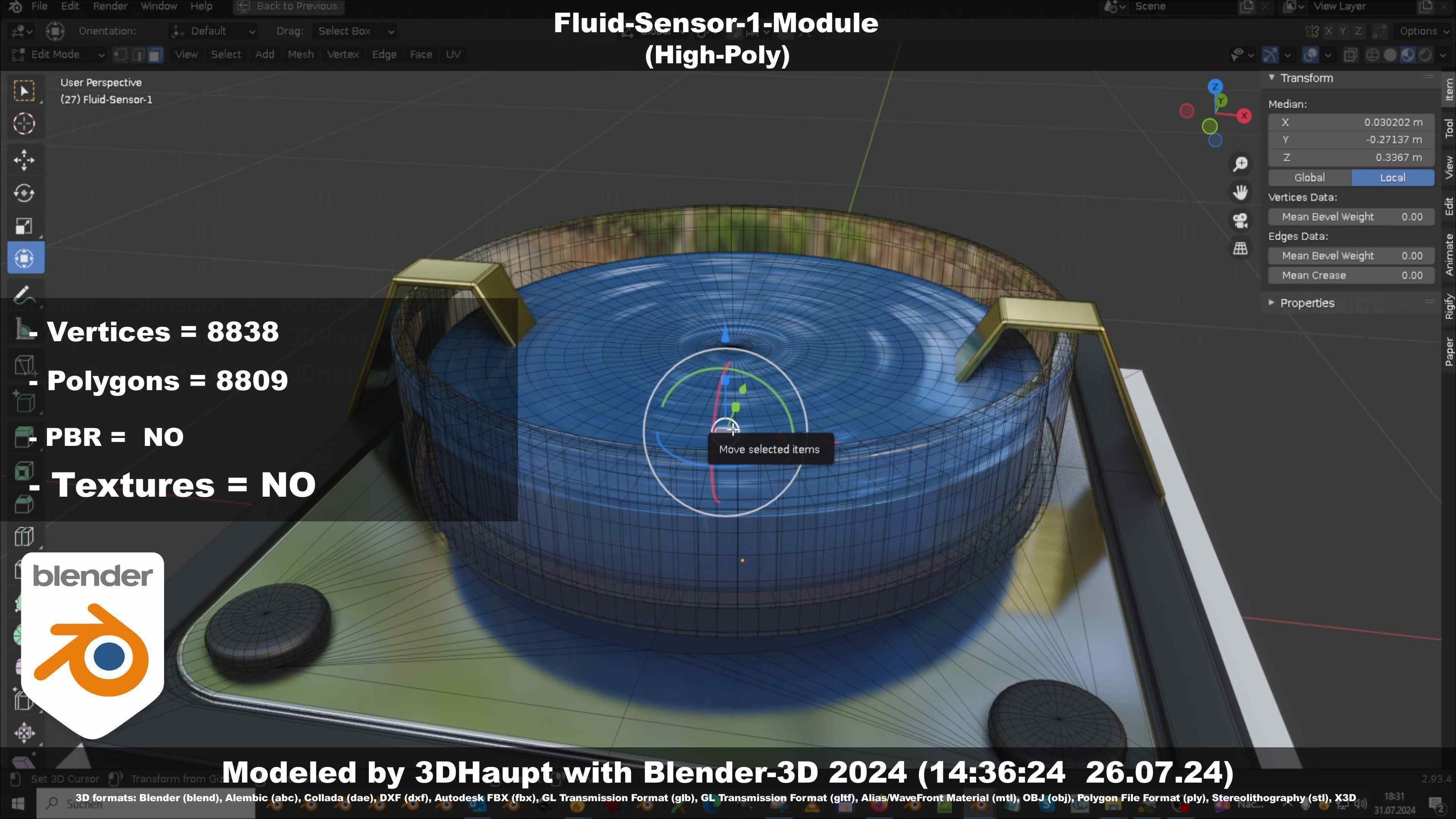 Fluid-Sensor-1-Module 3D model_43