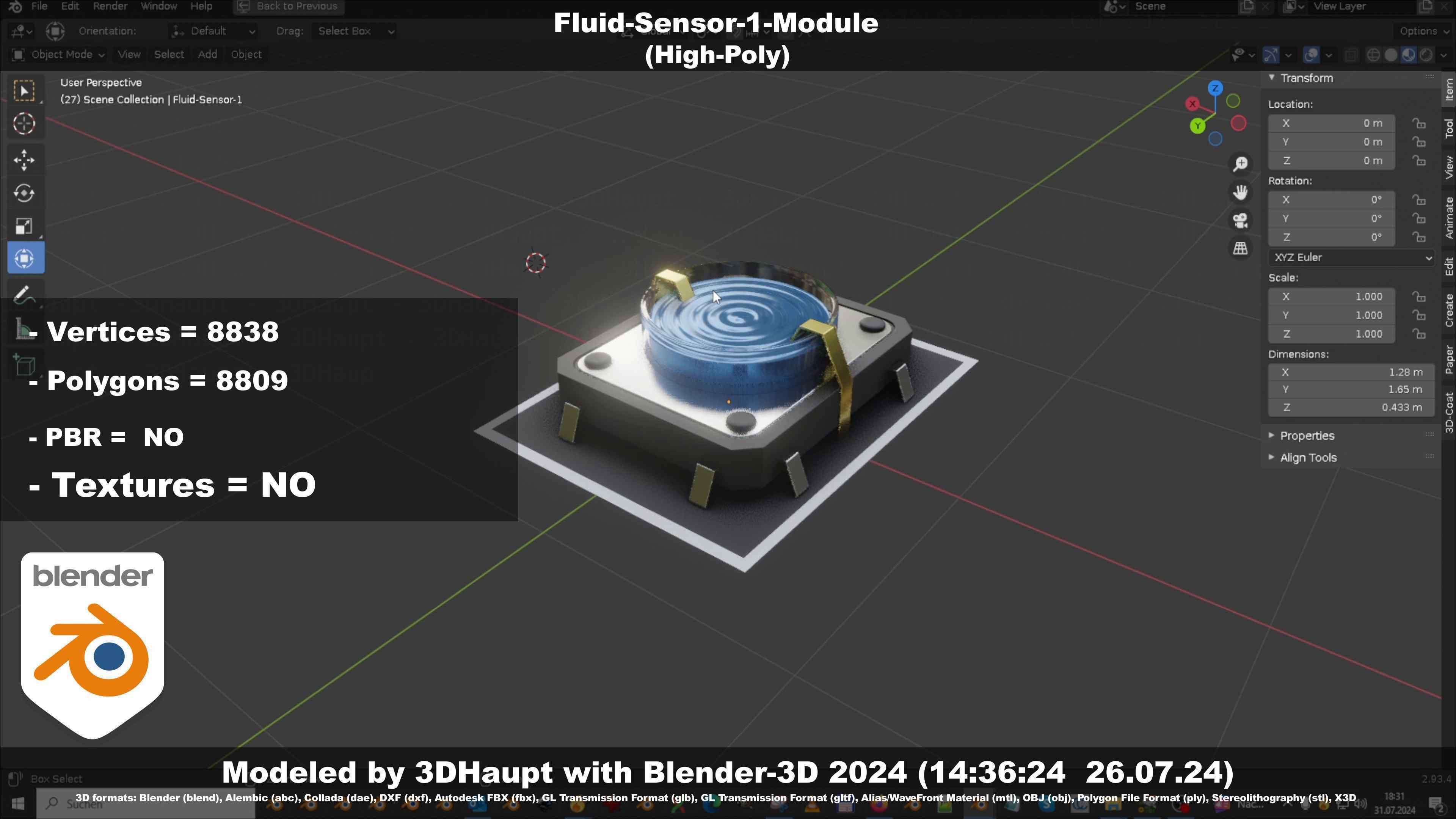 Fluid-Sensor-1-Module 3D model_133
