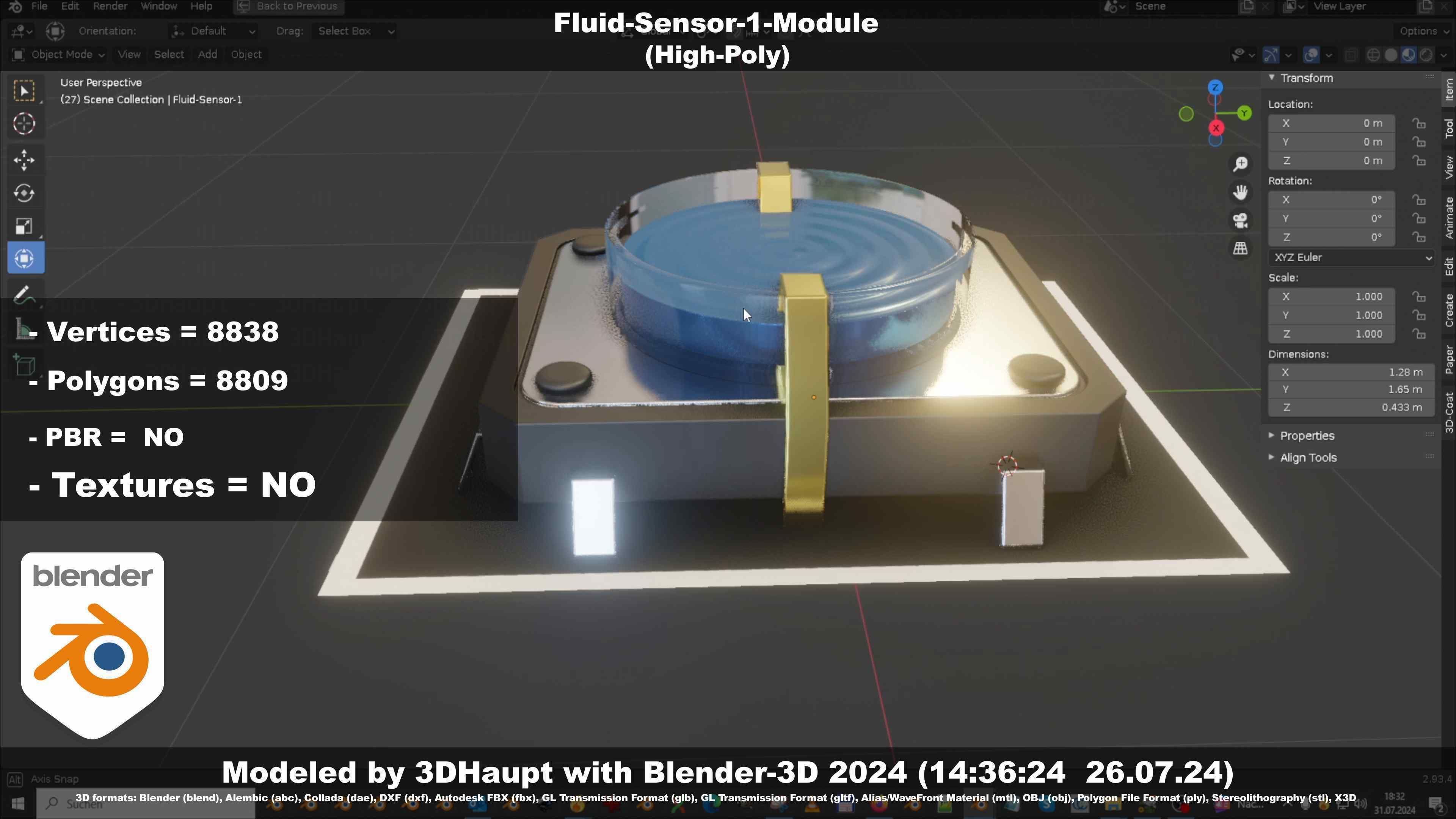 Fluid-Sensor-1-Module 3D model_112