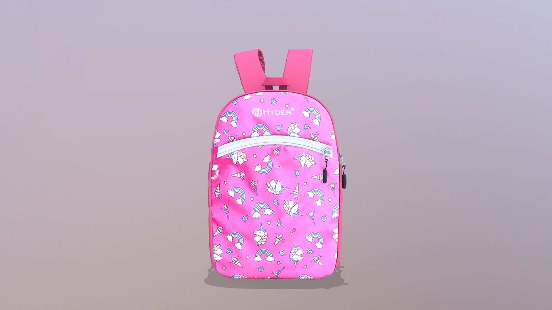 School Bag 3D model_2