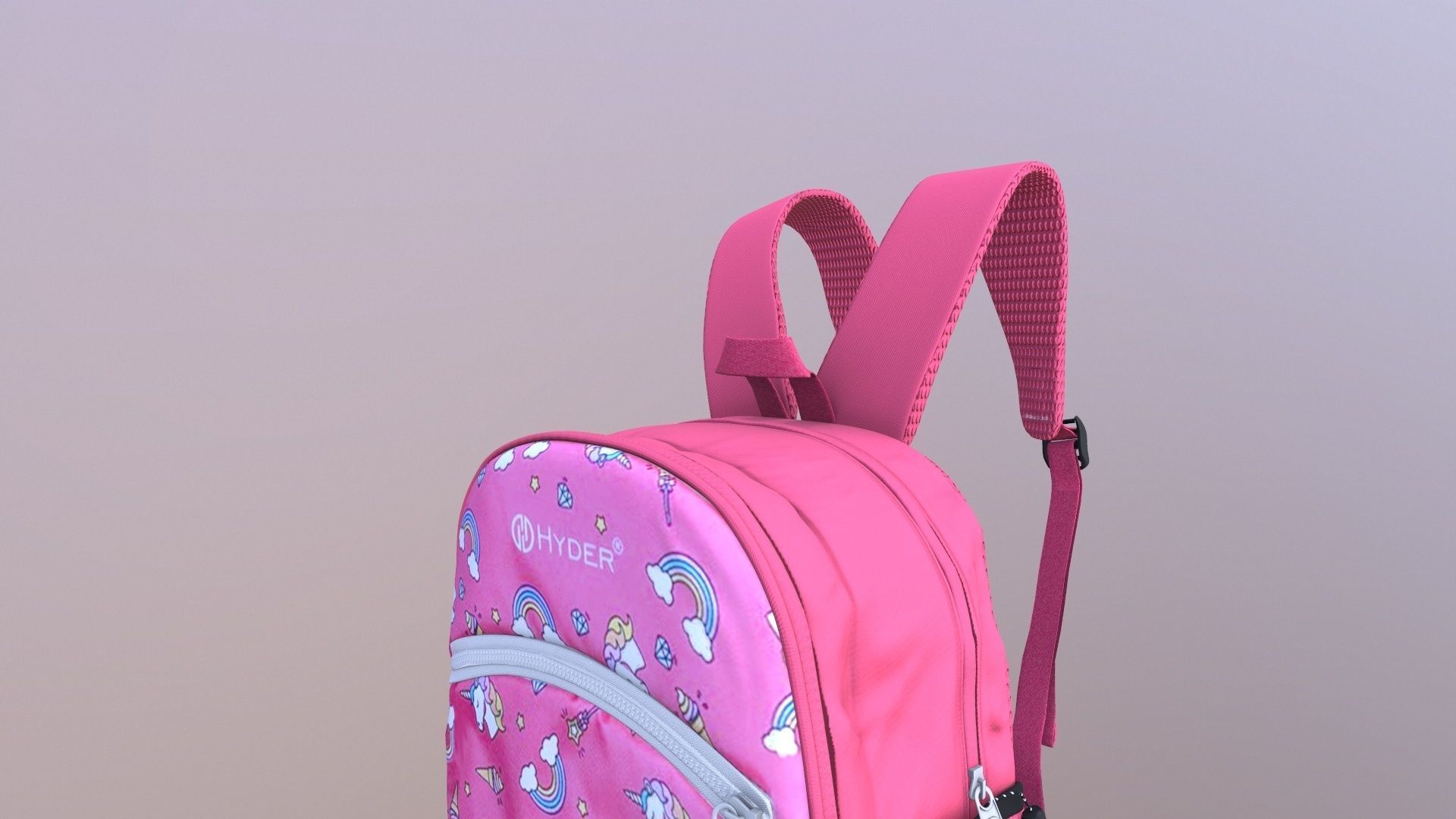 School Bag 3D model_10