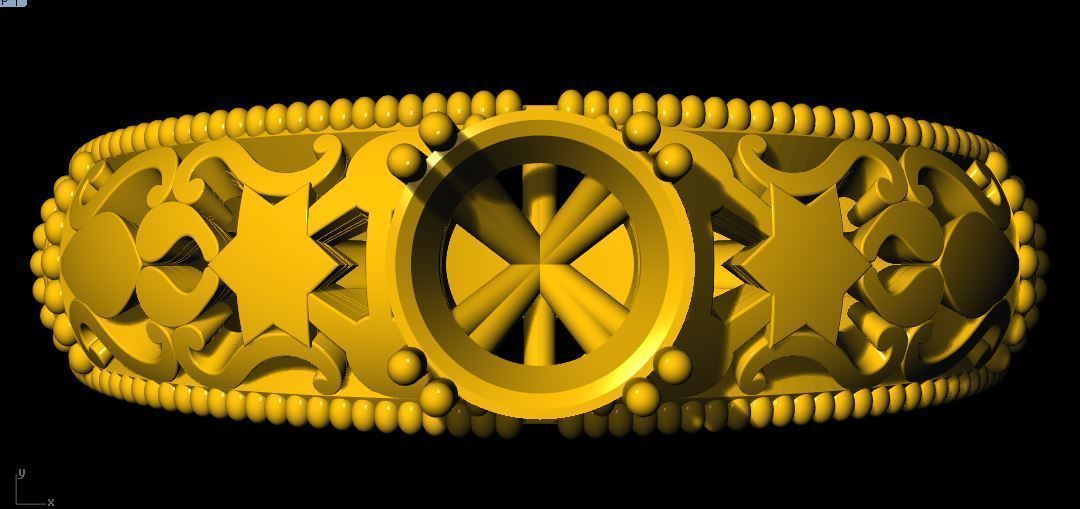 Solitaire ring 3dm file 3D print model_3