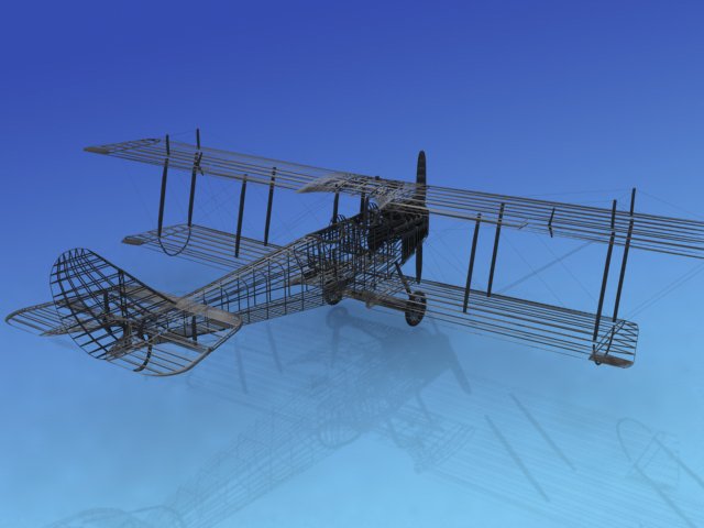 Curtiss JN-2 Jenny V10 Flying Circus 3D model_16