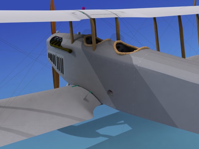 Curtiss JN-2 Jenny V10 Flying Circus 3D model_2