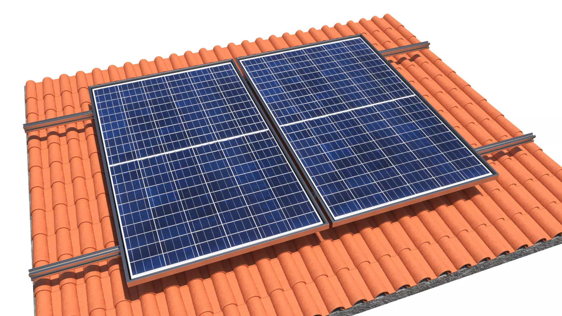 Solar Panels Roof 3D model