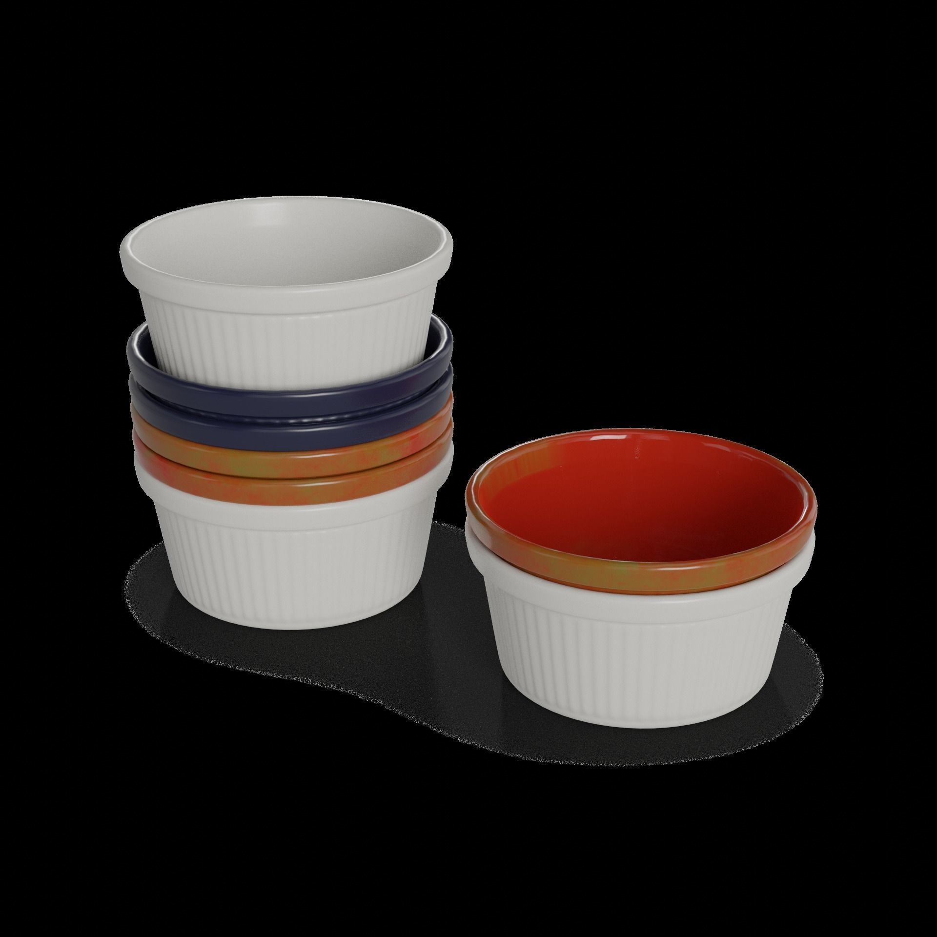 Baking dishes Ramekin Set 3D model_1