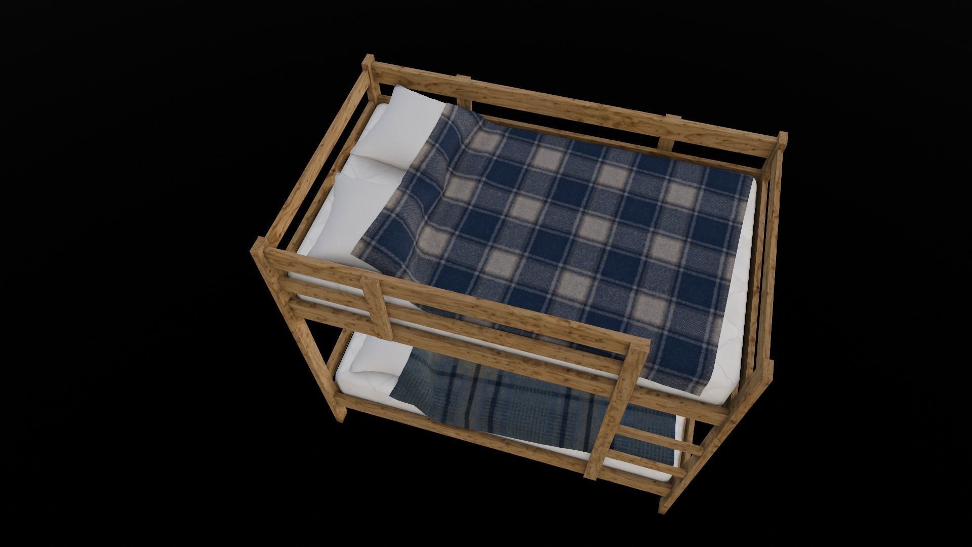 Bunkbed 3D Model Low-poly 3D model_18