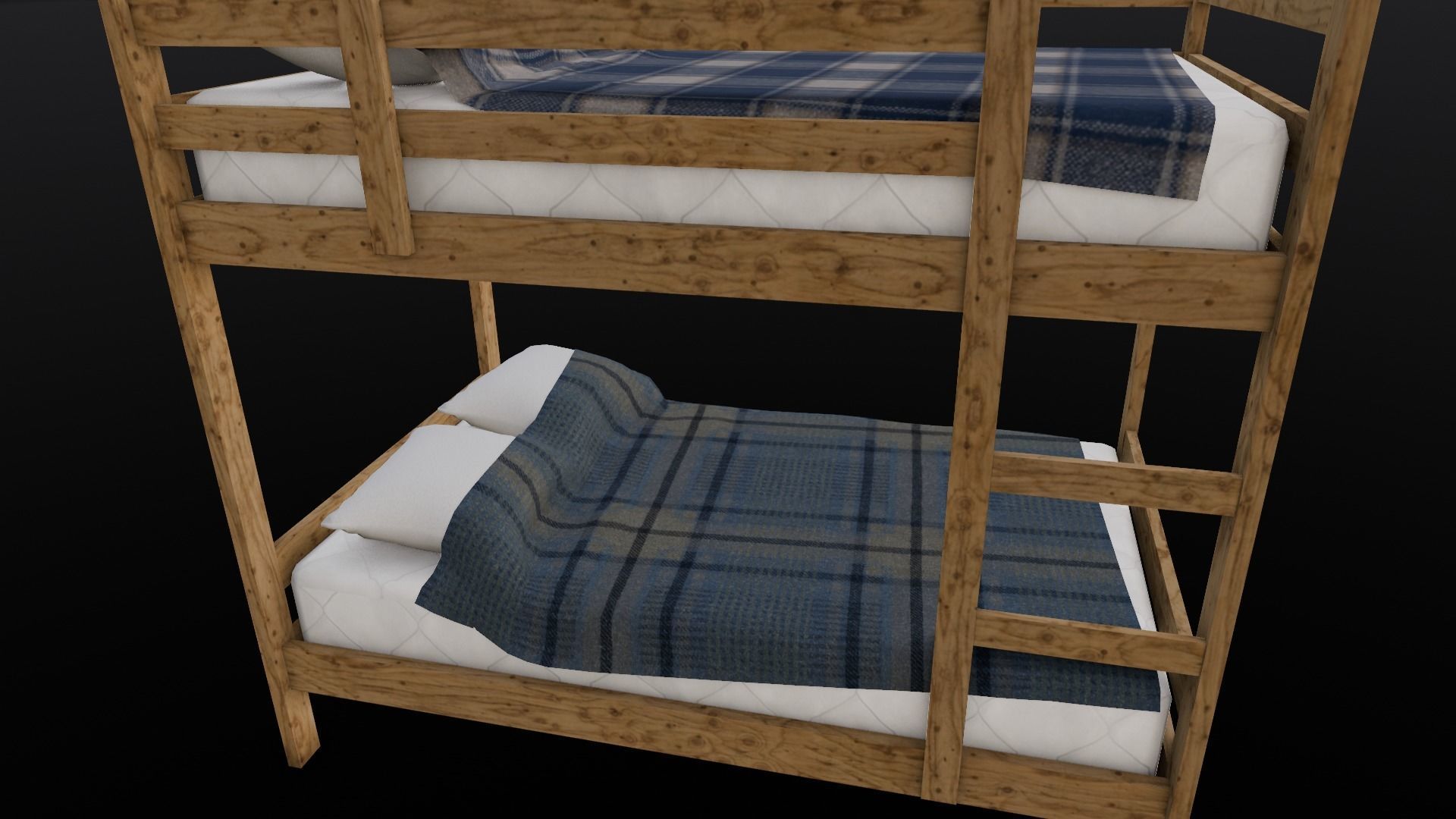 Bunkbed 3D Model Low-poly 3D model_8