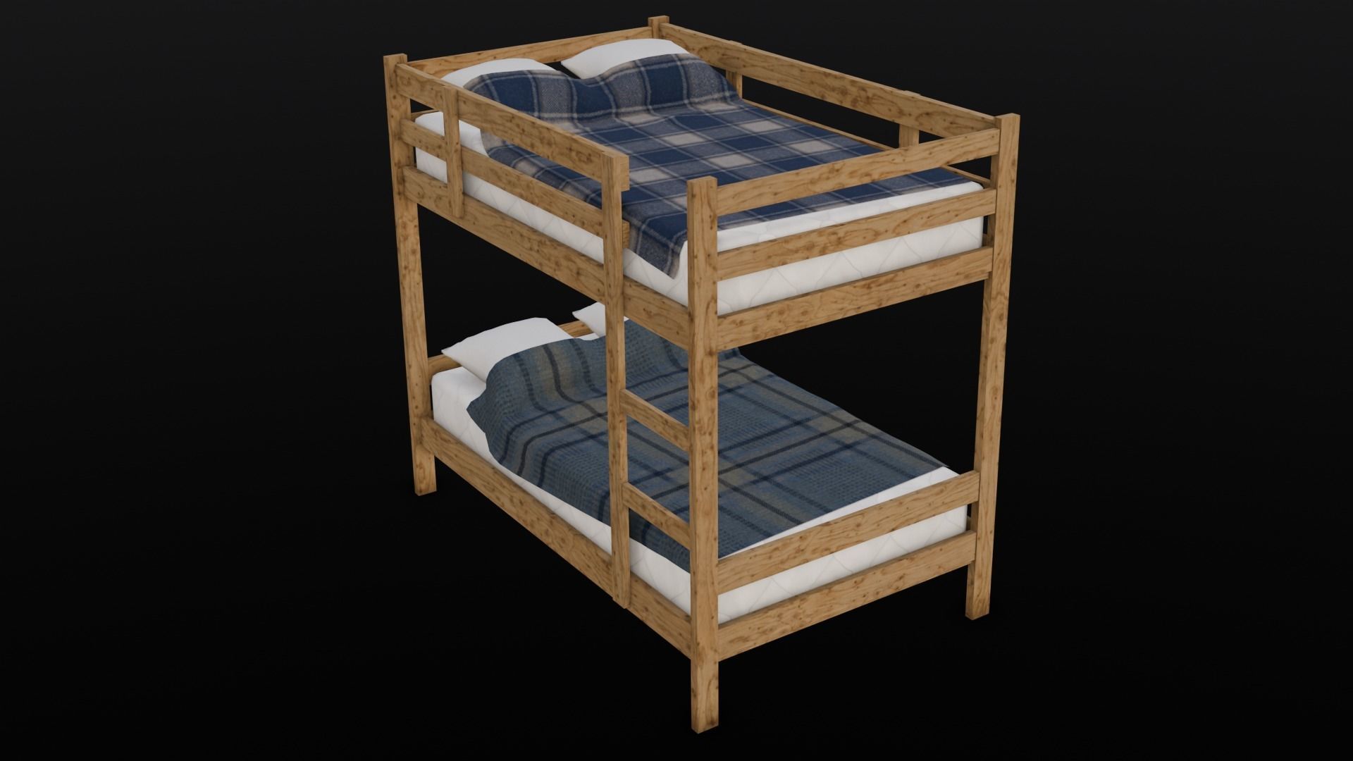 Bunkbed 3D Model Low-poly 3D model_22