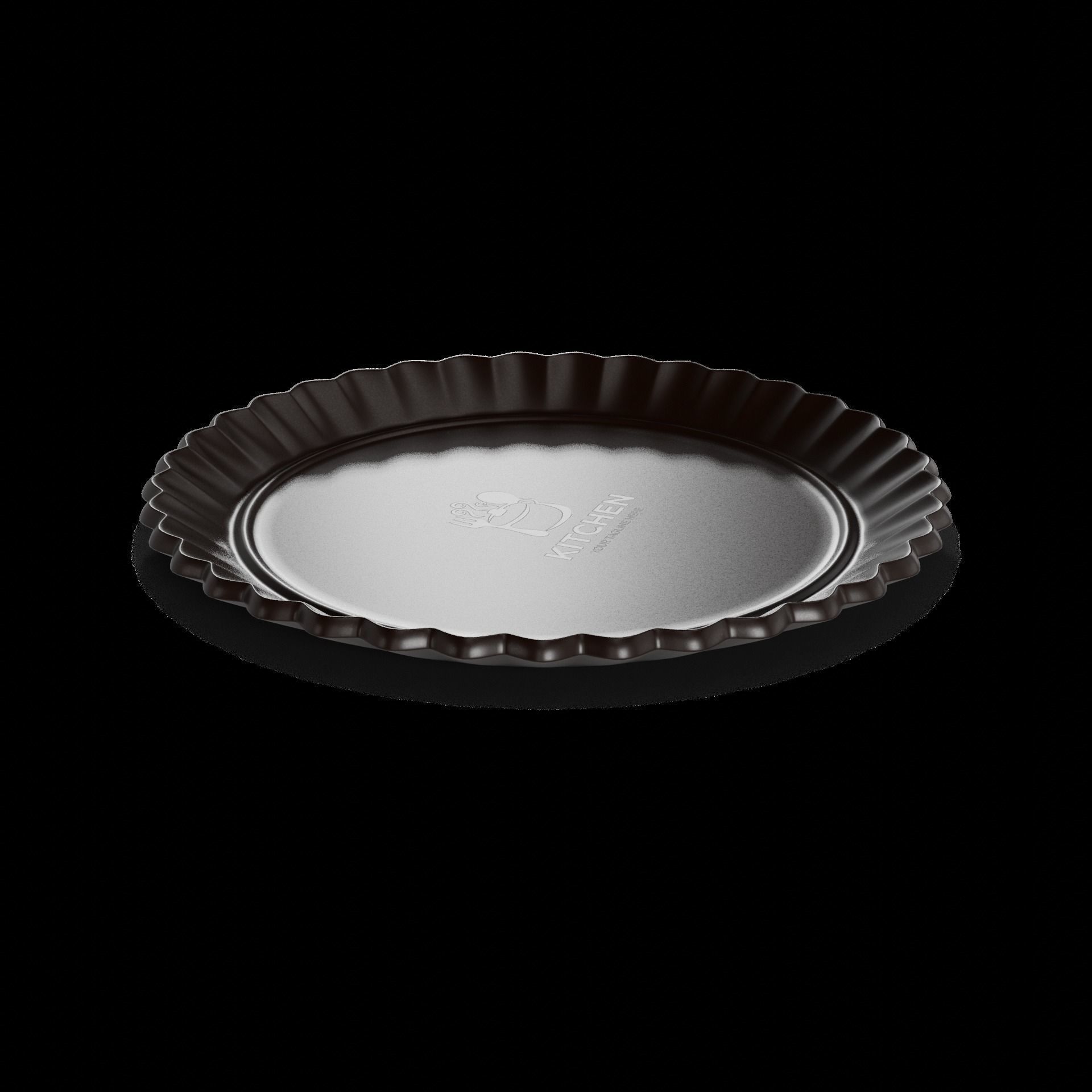 Baking dishes Tart Pan Low-poly 3D model_1
