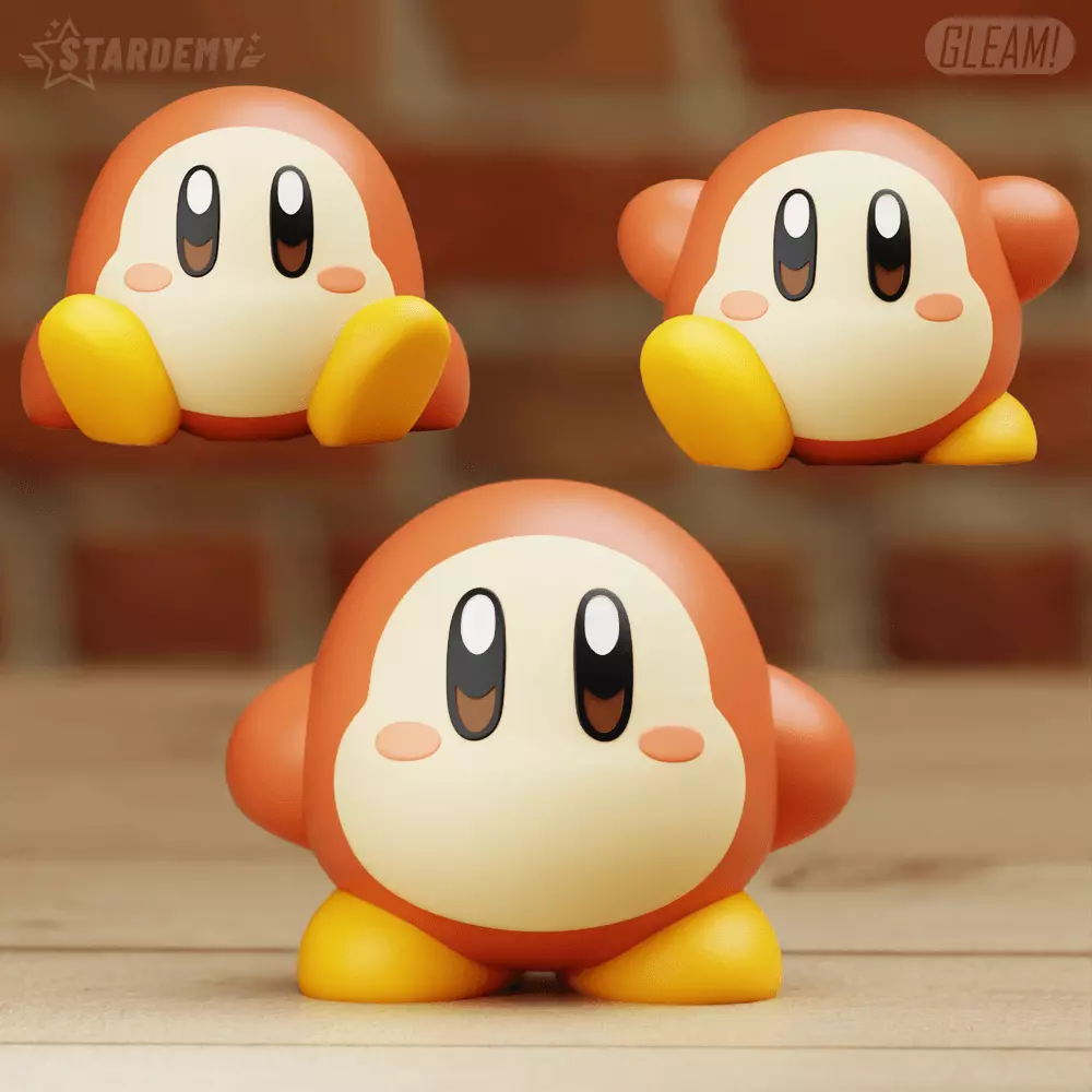 Waddle Dee Kirby Chibi 3 models 3D print model_0