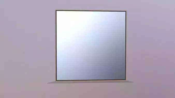 Mirror in Steel Frame
