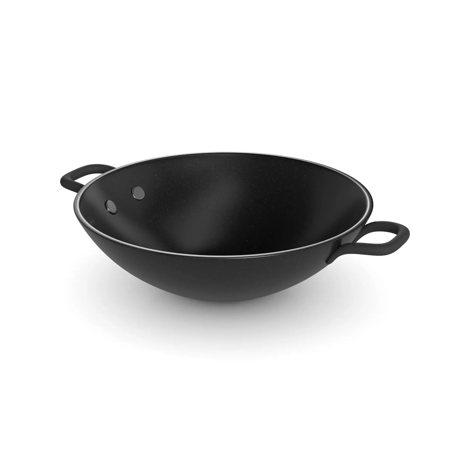 Pots and frying pans Non-Stick Wok Low-poly 3D model_0