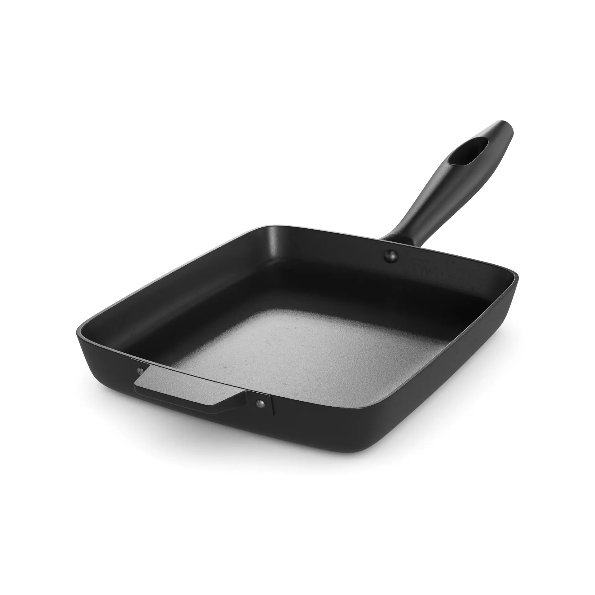 Pots and frying pans Non-Stick Griddle Pan Low-poly 3D model_0