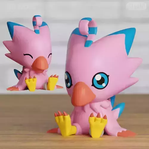 Piyomon Chibi 2 models Easy Print Digimon