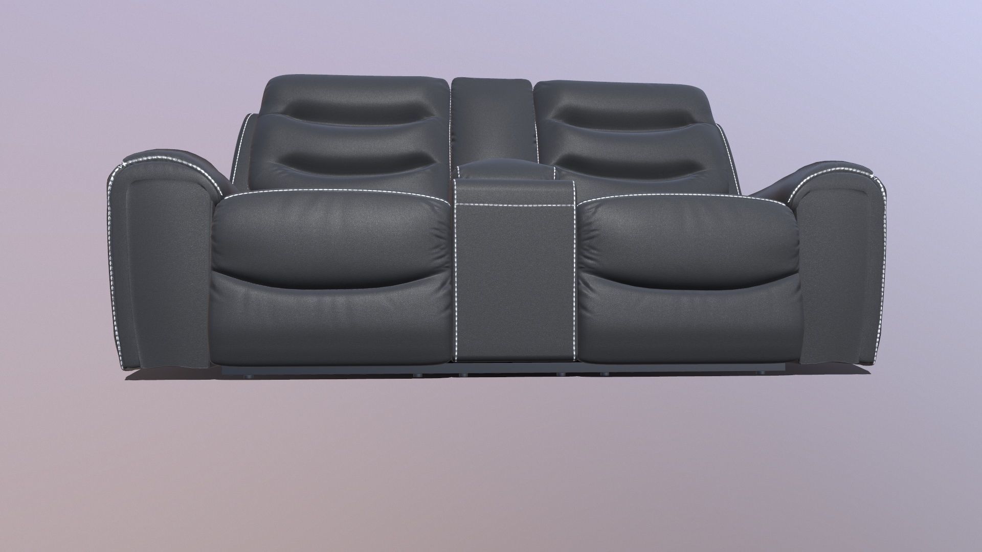 Recliner Sofa 3D model_5