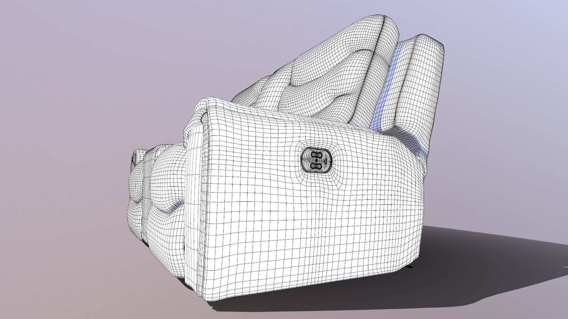 Recliner Sofa 3D model_13