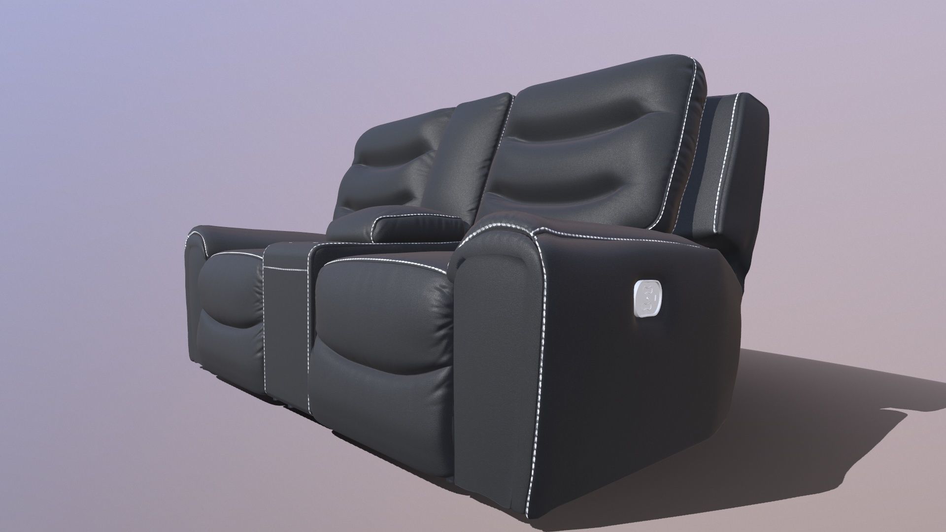 Recliner Sofa 3D model_3