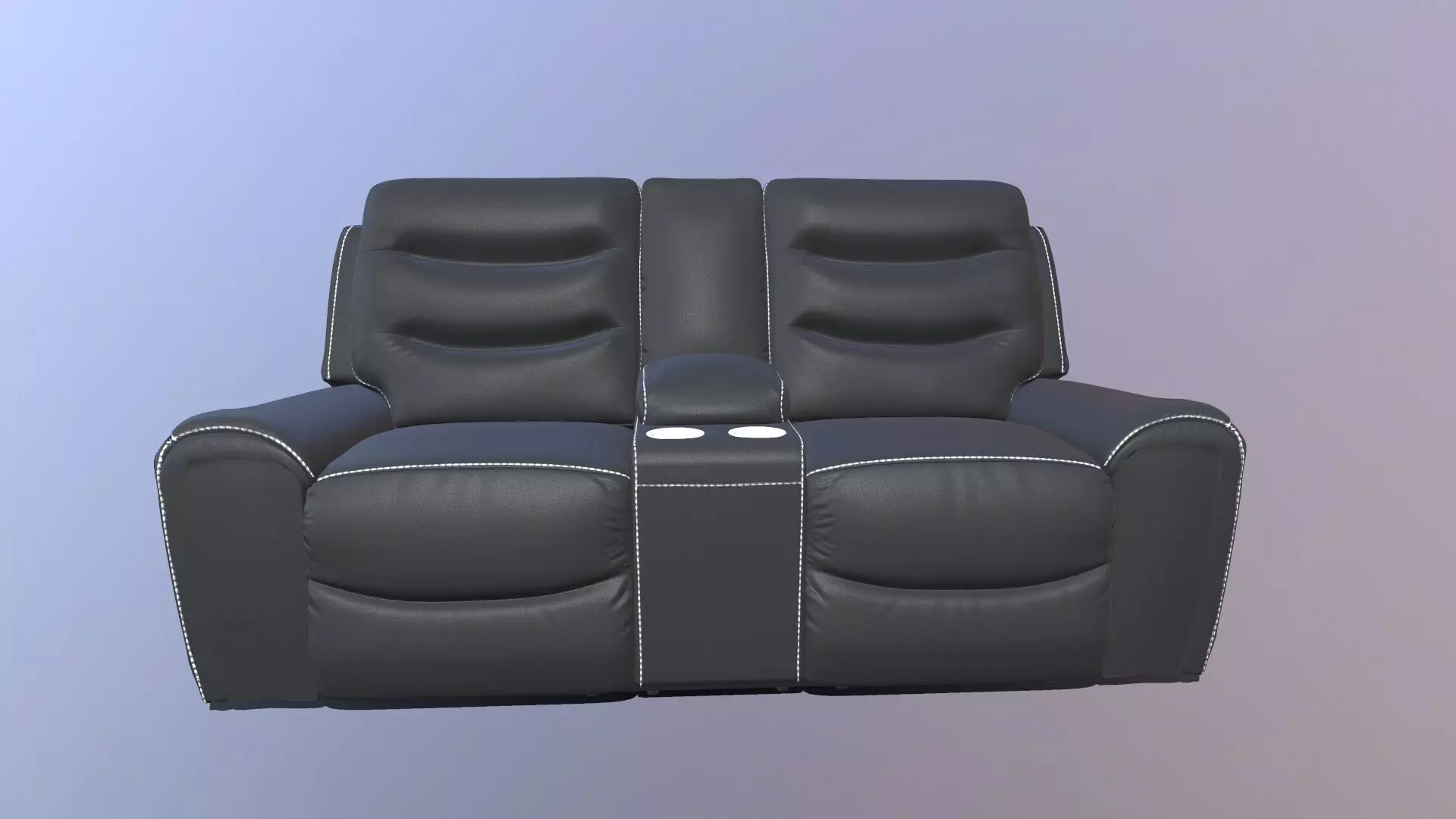 Recliner Sofa 3D model_0