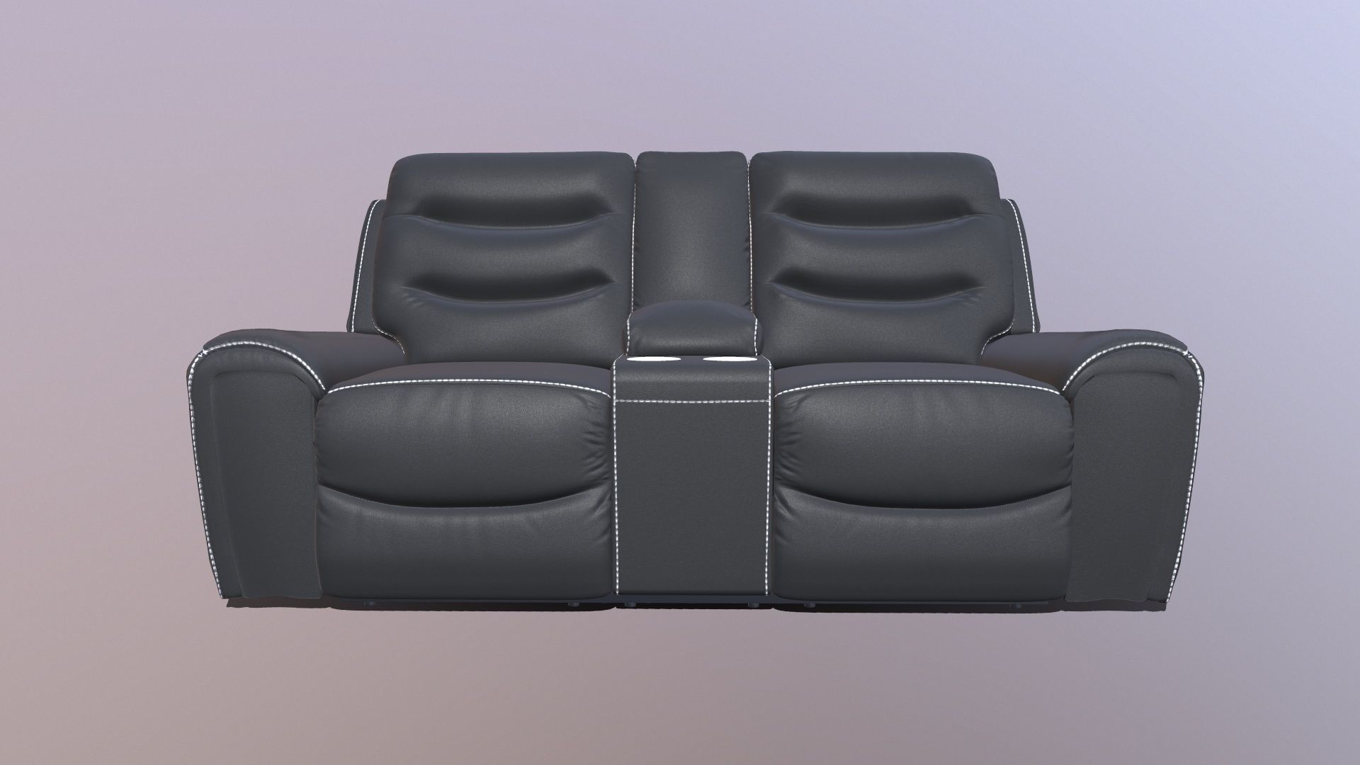 Recliner Sofa 3D model_9