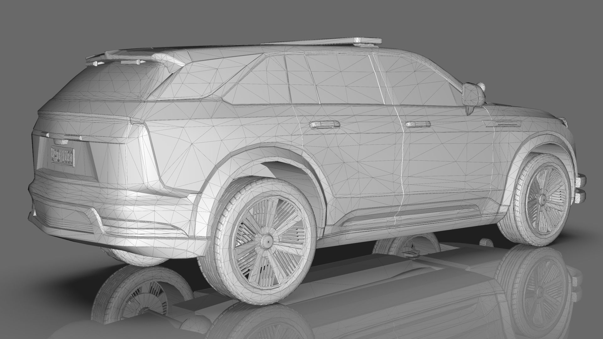 Cadillac Escalade IQ 2024 Police Interceptor Low-poly 3D model_20