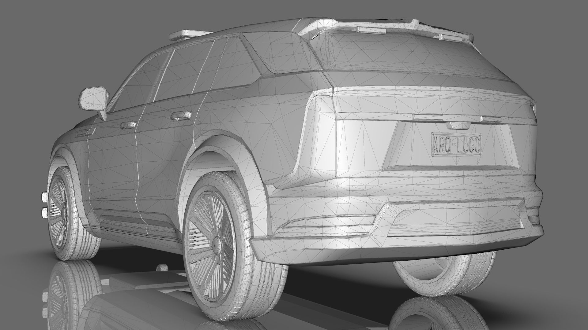 Cadillac Escalade IQ 2024 Police Interceptor Low-poly 3D model_22