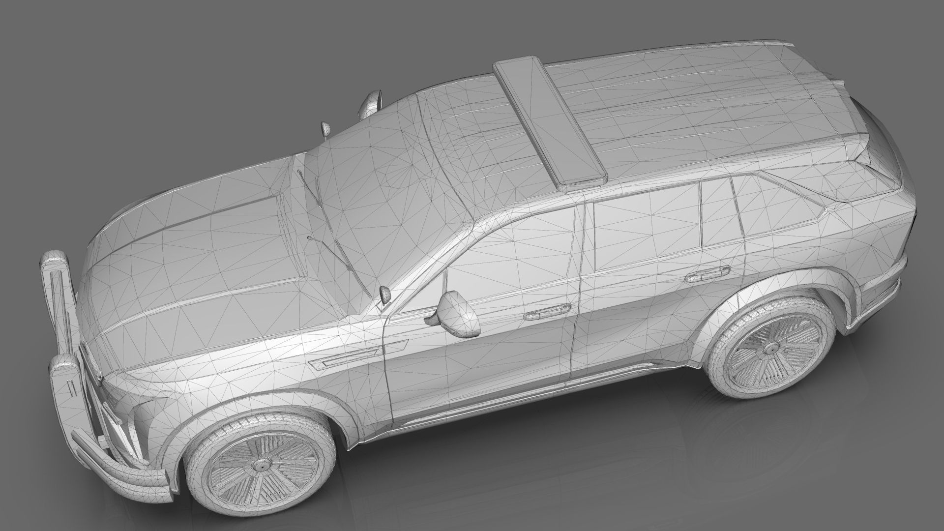 Cadillac Escalade IQ 2024 Police Interceptor Low-poly 3D model_23