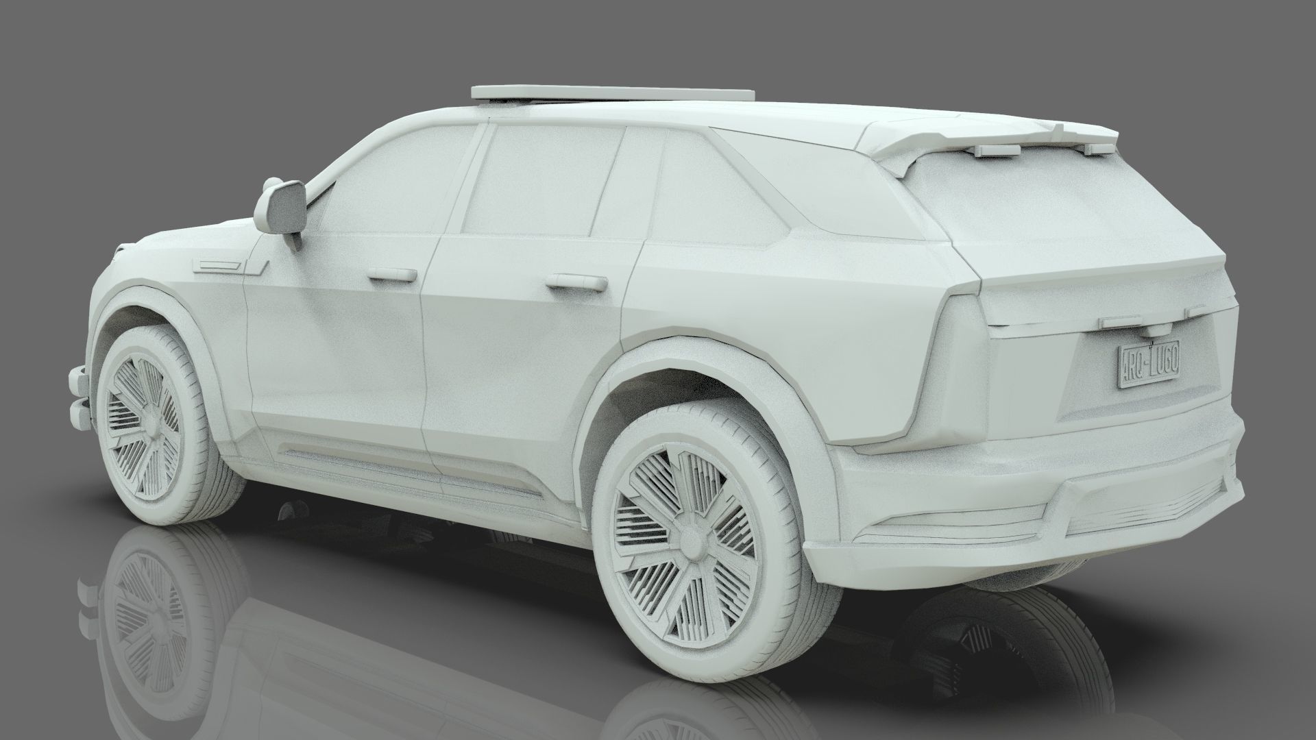Cadillac Escalade IQ 2024 Police Interceptor Low-poly 3D model_18