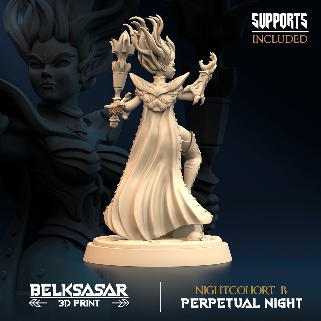 Nightcohort B Nude and Normal 3D print model_5