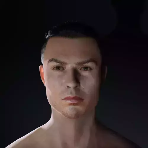 Cristiano Ronaldo Al Nassr Kit 3D Model - Hyper Realistic Low-poly 3D model