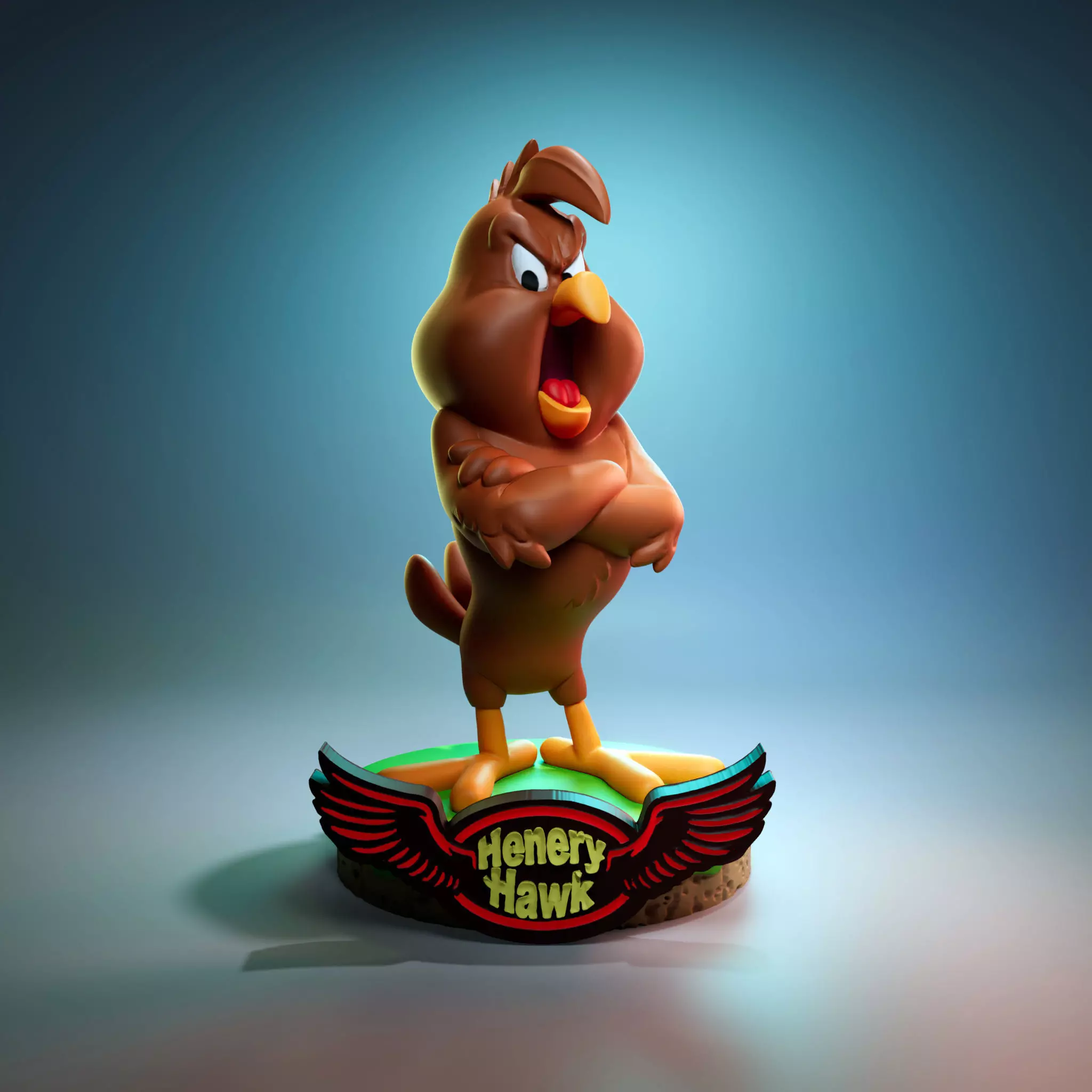 Henery Hawk 3D print model