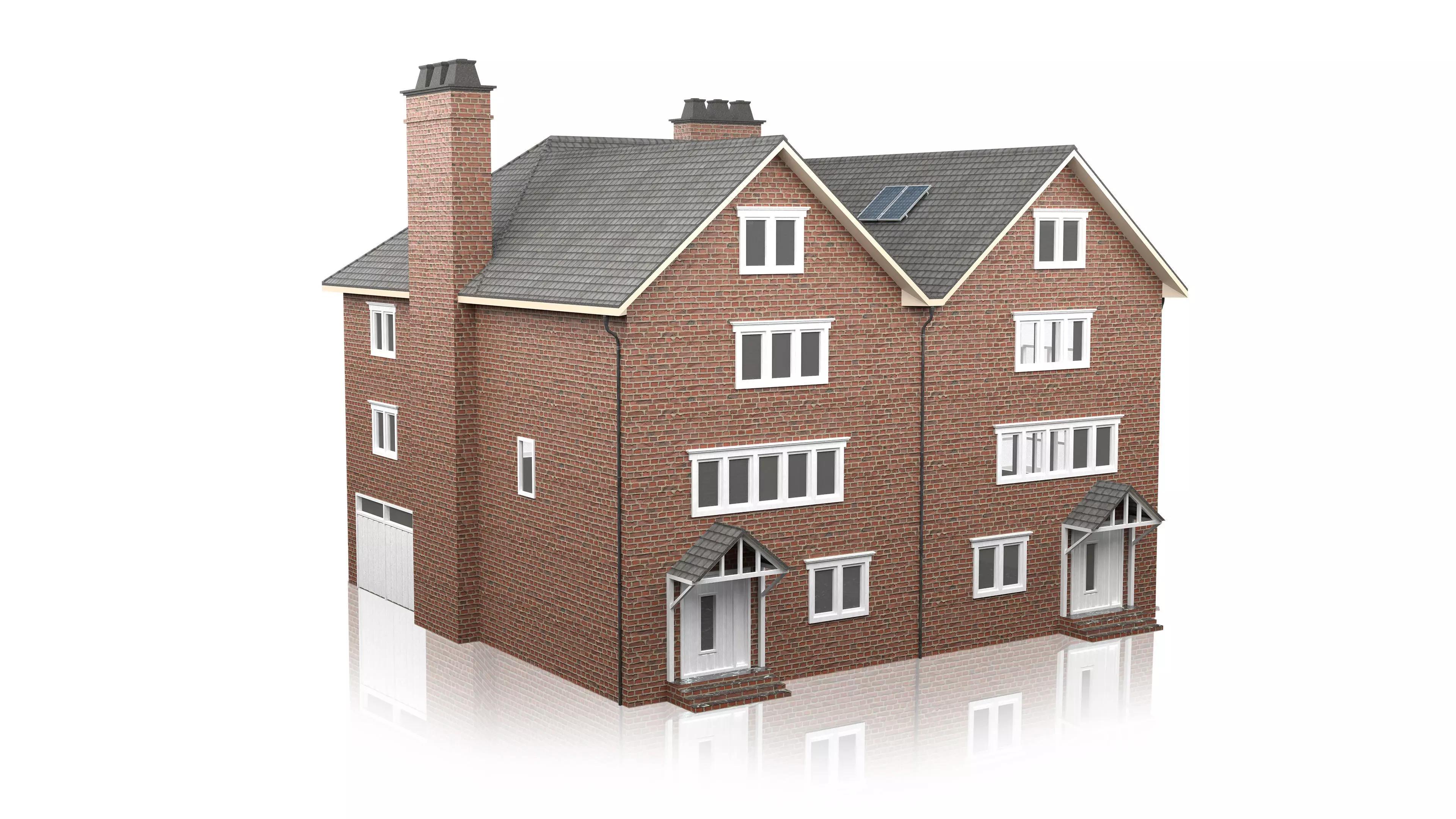 British House Design 03 Low-poly 3D model