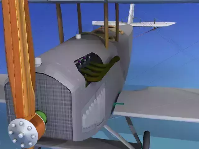 Curtiss JN-2 Jenny V12 3D model