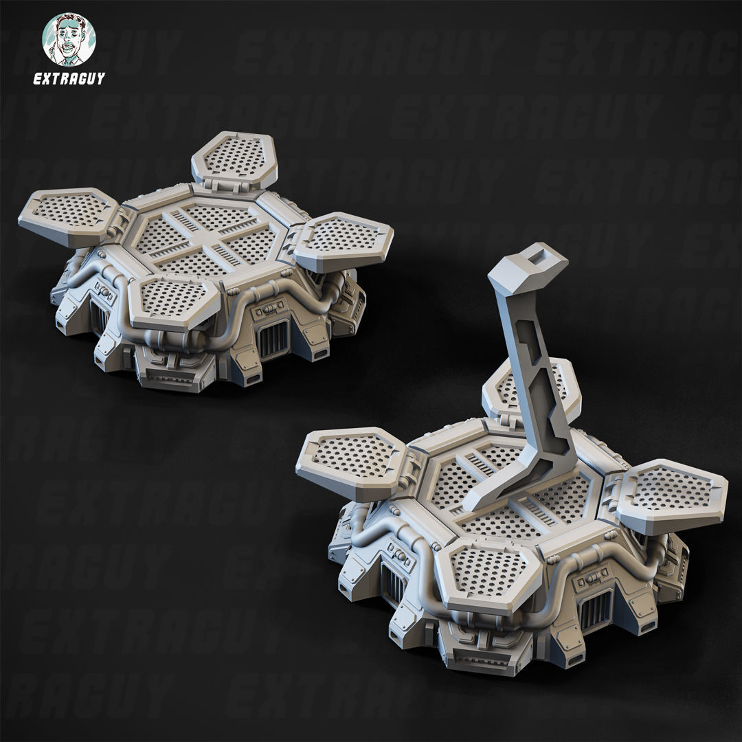 Wired Mech Poseasble 100mm Set 3D print model_2