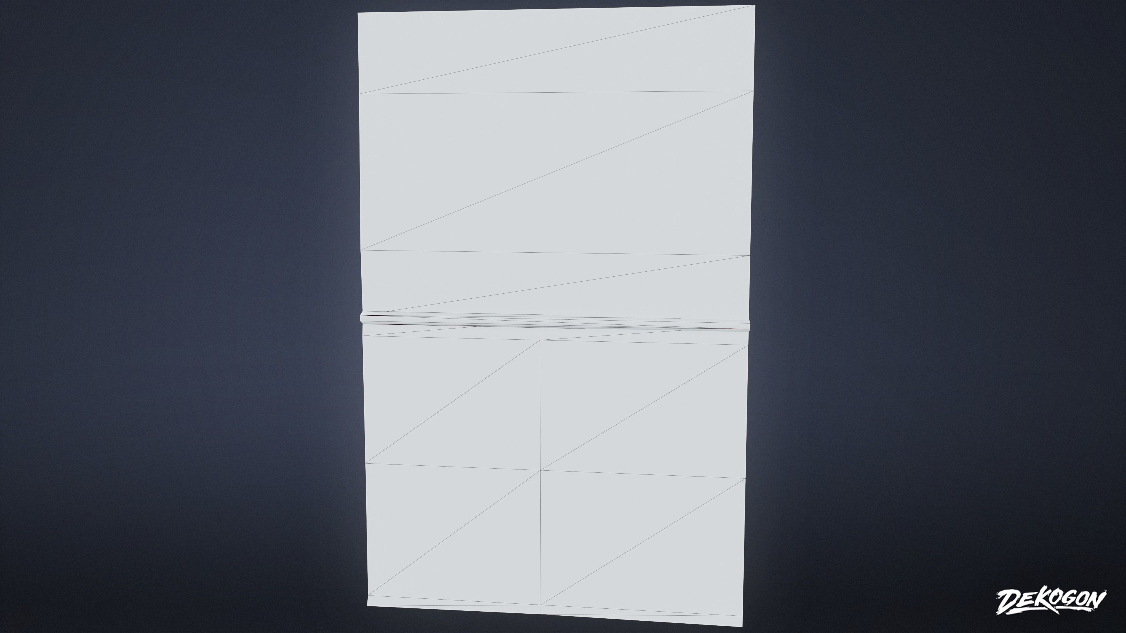 HIGH SCHOOL CLASSROOM - Calendar 01 - LOW POLY Low-poly 3D model_8