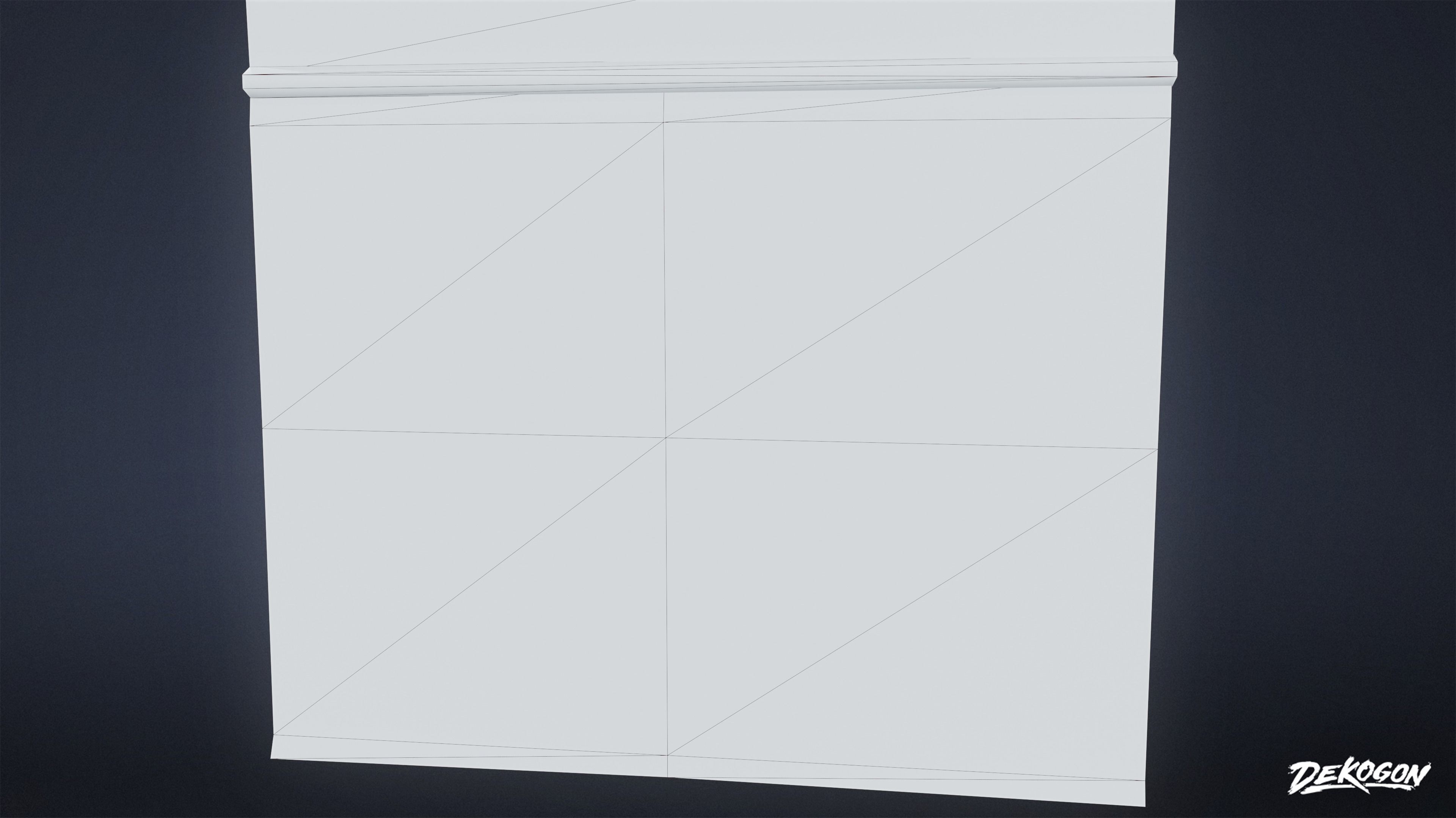 HIGH SCHOOL CLASSROOM - Calendar 01 - LOW POLY Low-poly 3D model_7